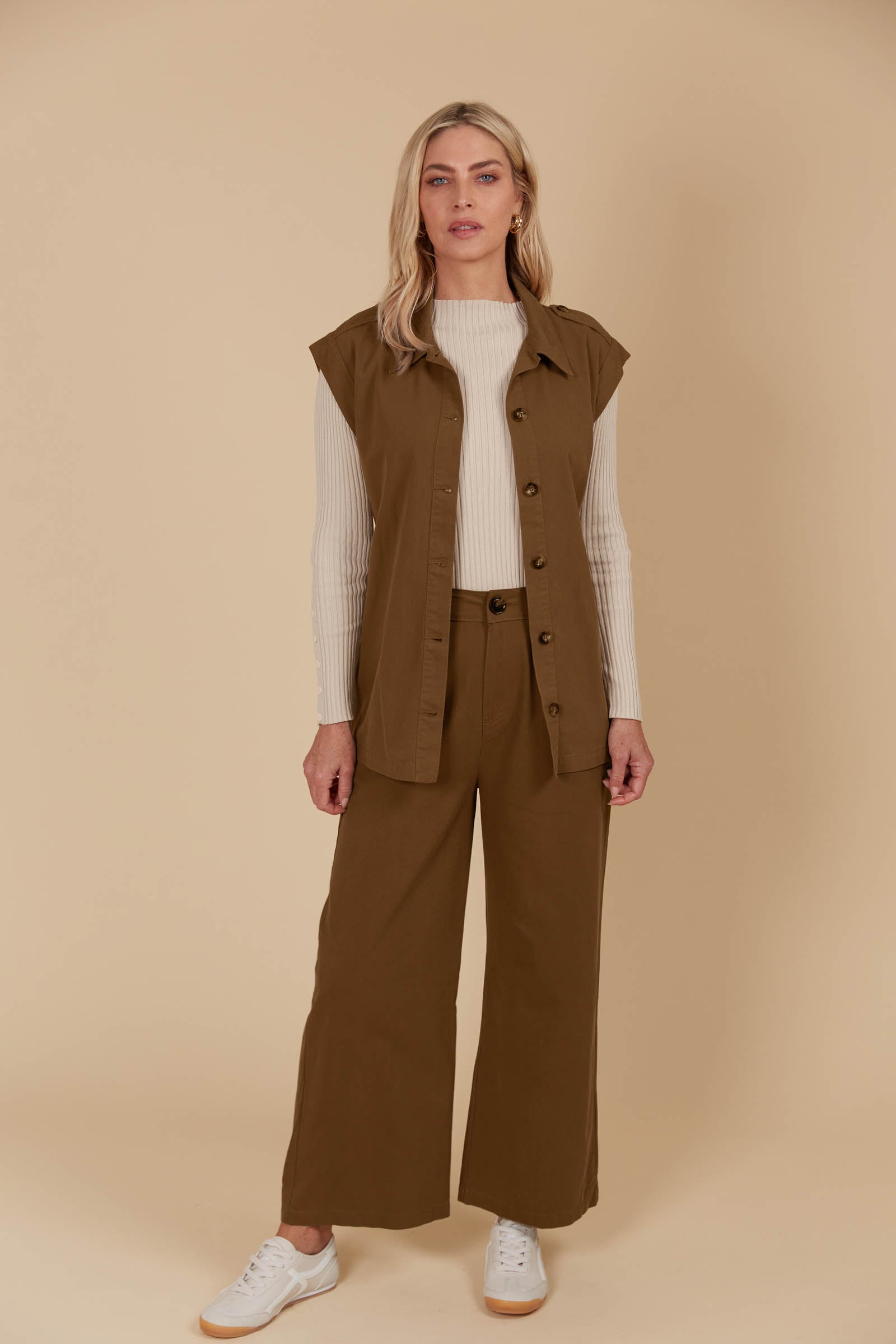 Freya Vest - Toffee
