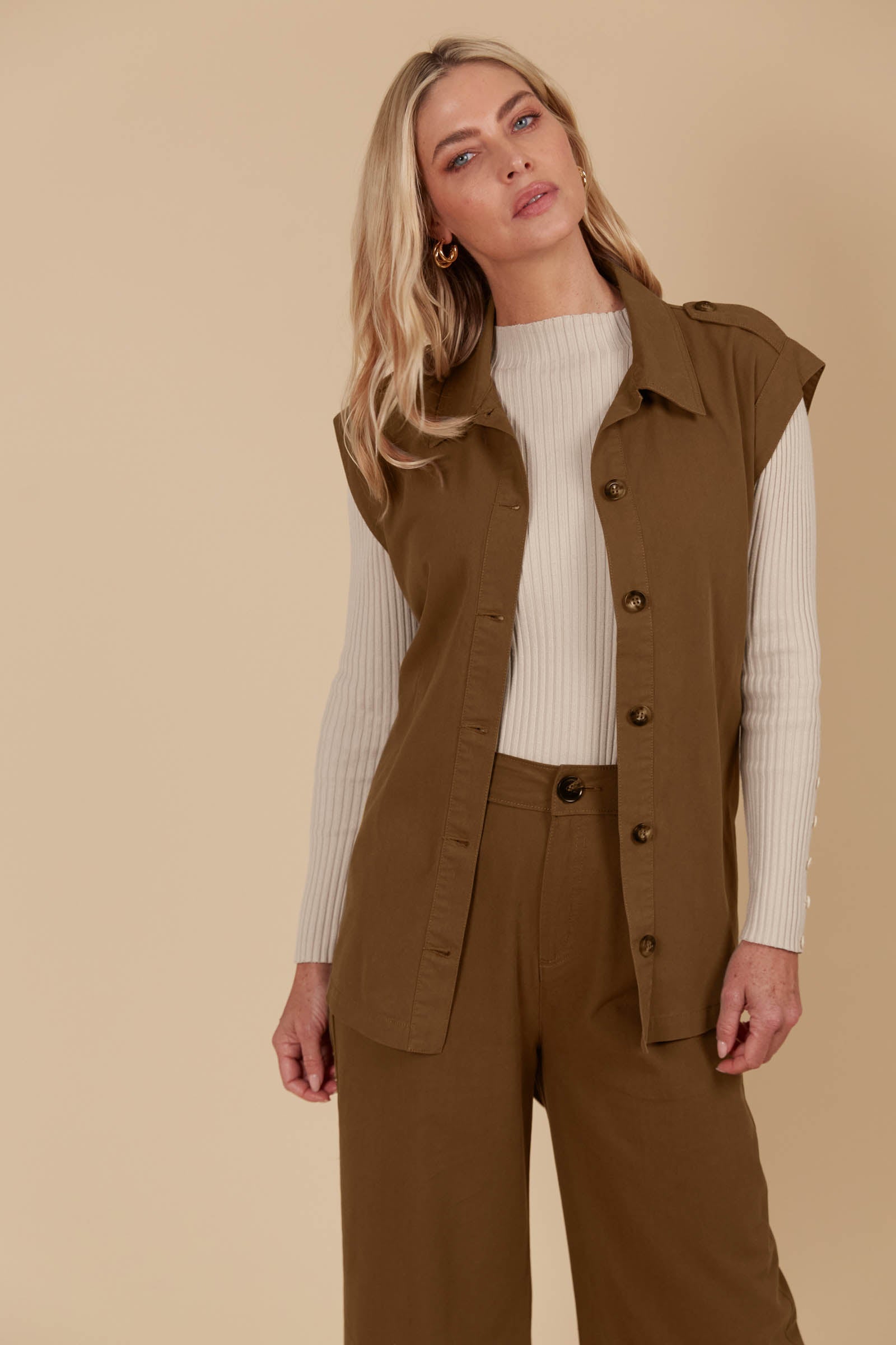 Freya Vest - Toffee