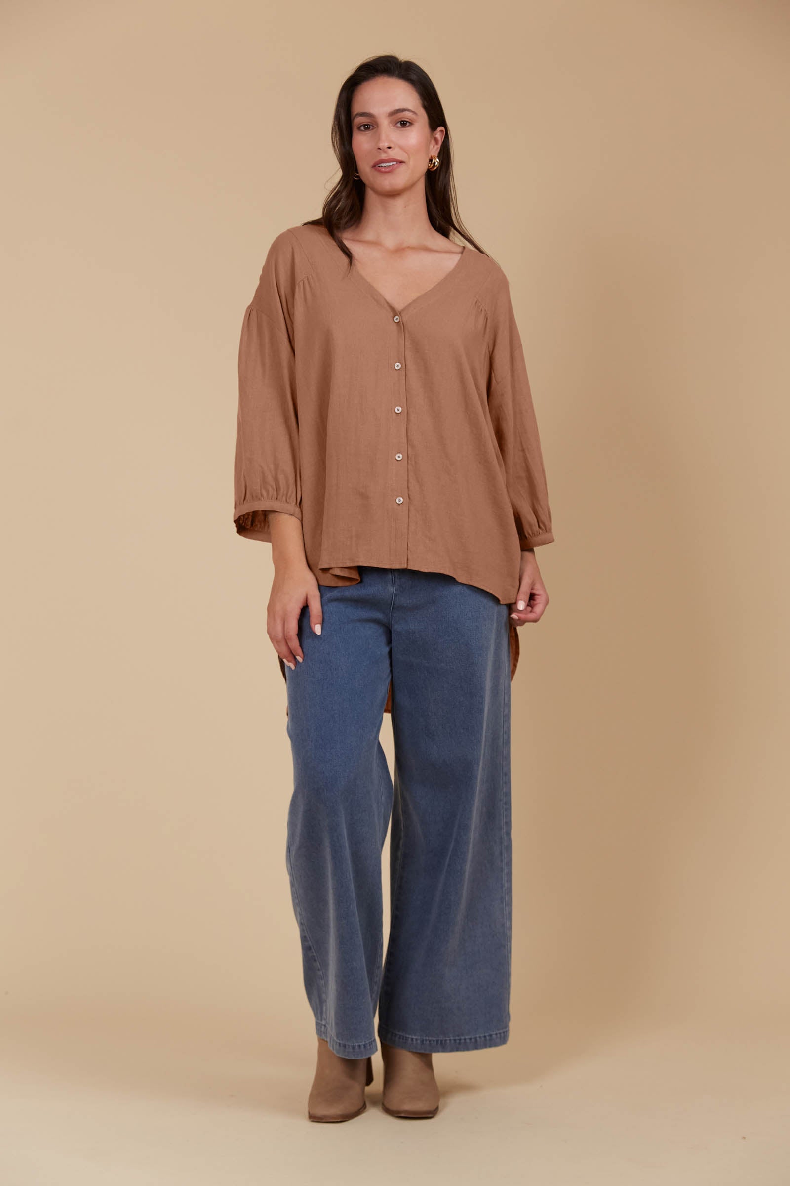 Venus Relaxed Top - Toffee