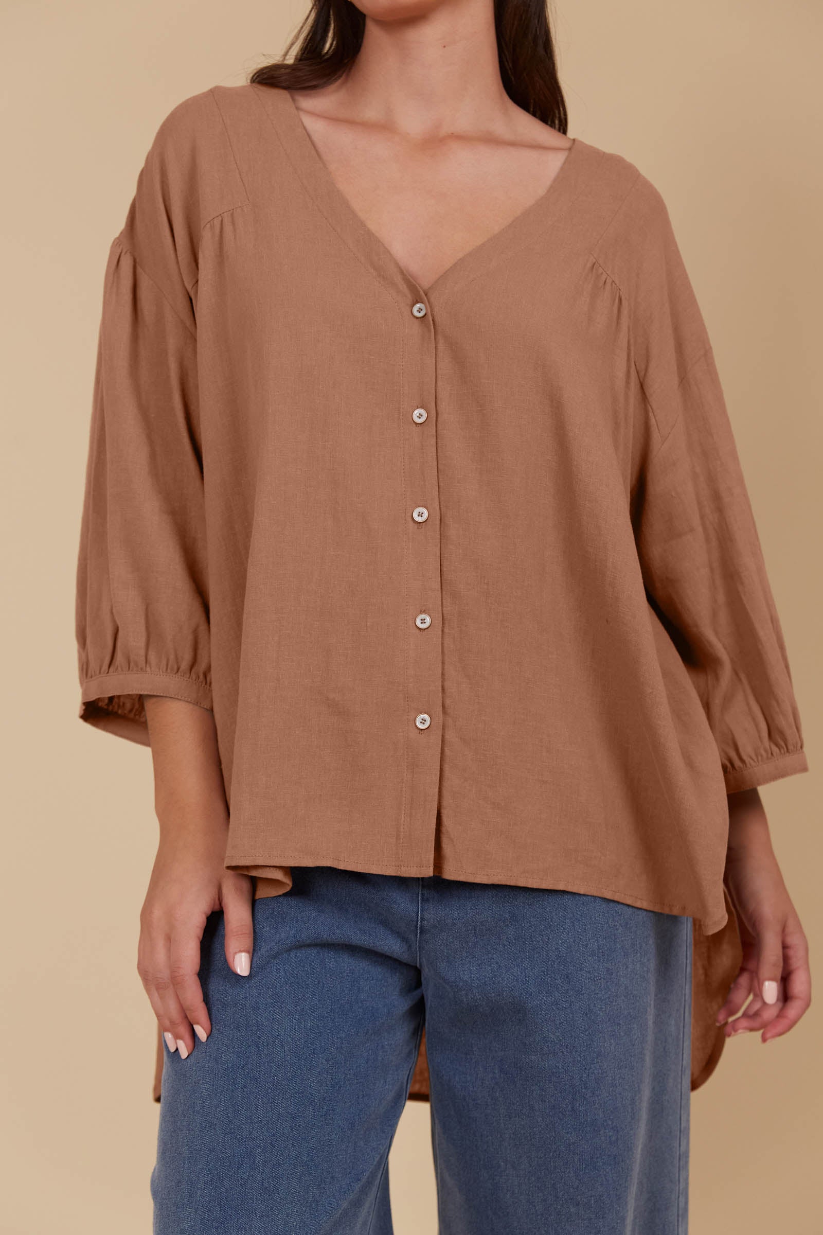 Venus Relaxed Top - Toffee