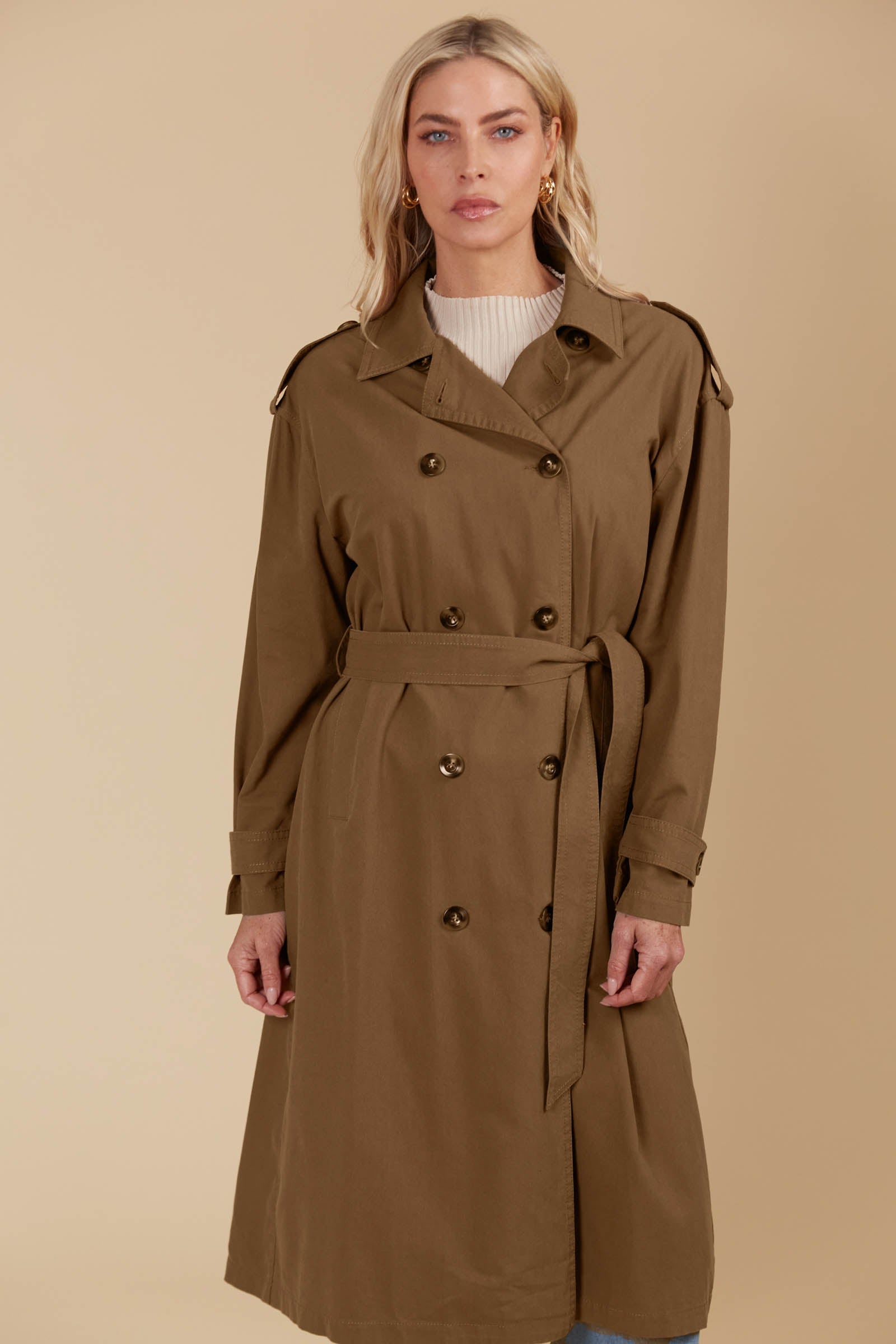 Freya Trench Coat - Toffee