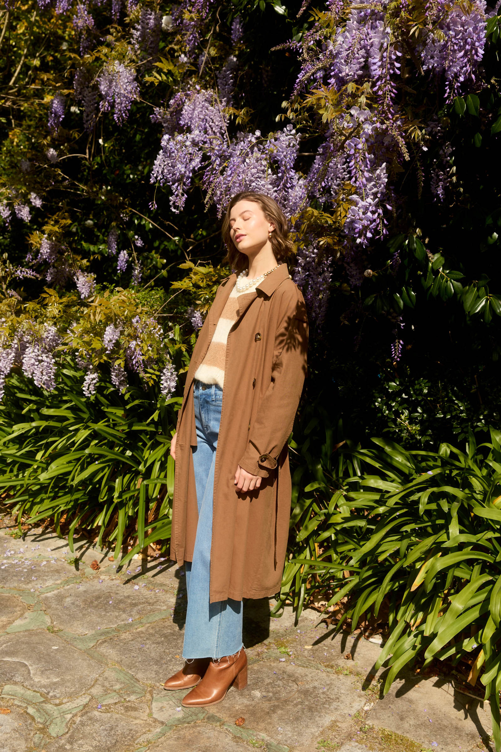 Freya Trench Coat - Toffee