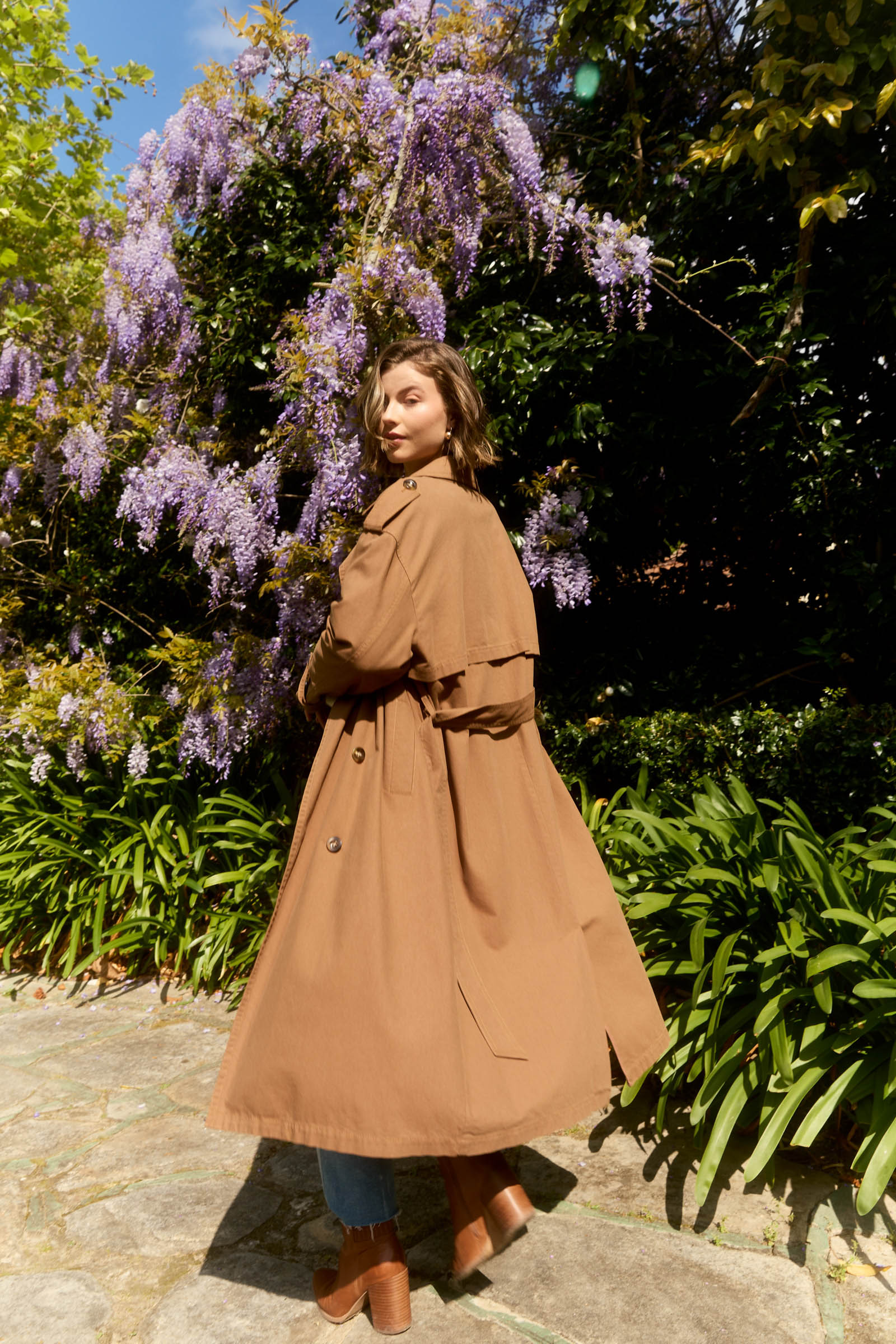 Freya Trench Coat - Toffee