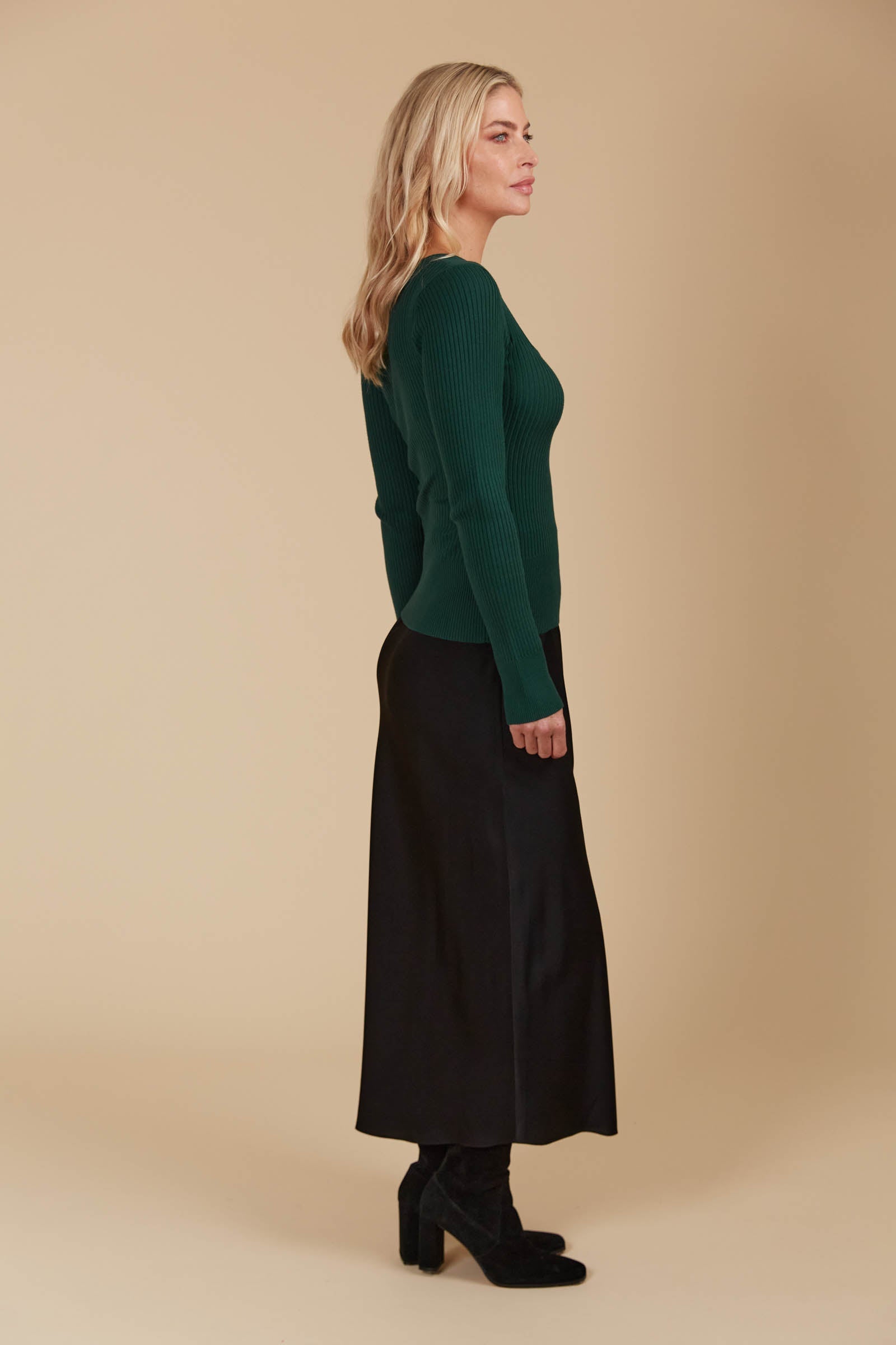 Juno Square Neck Top - Pine