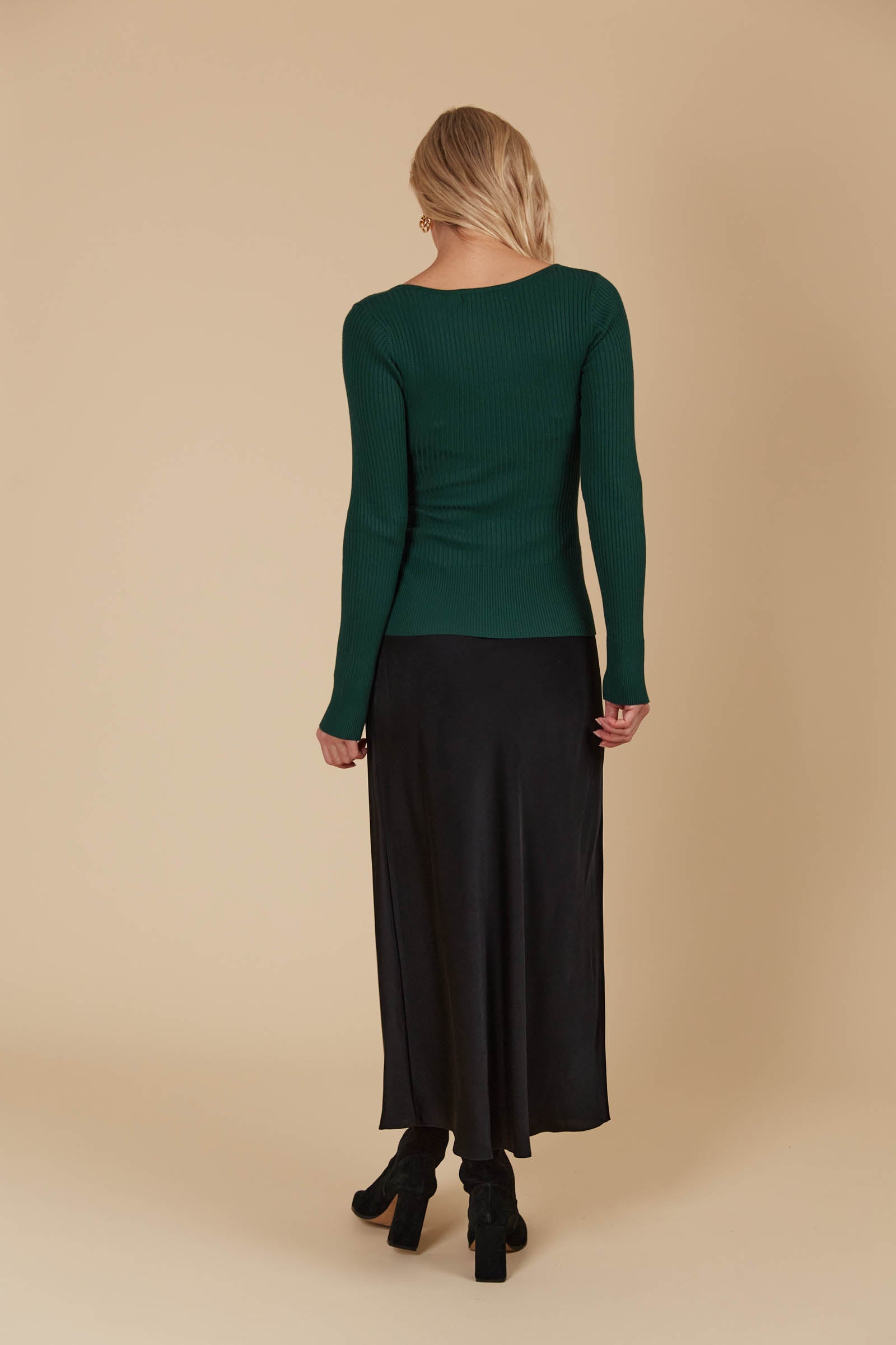 Juno Square Neck Top - Pine