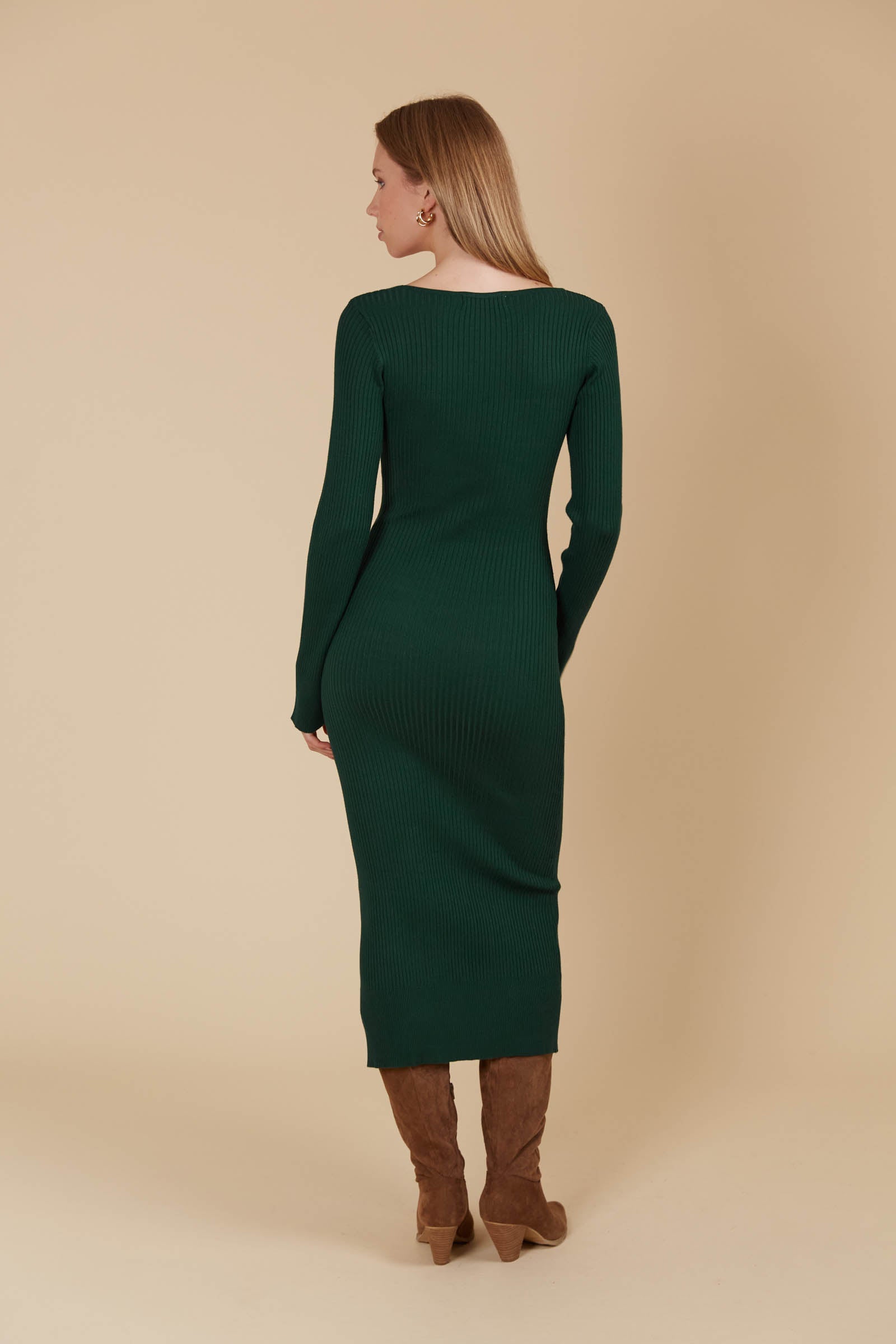 Juno Knit Dress - Pine