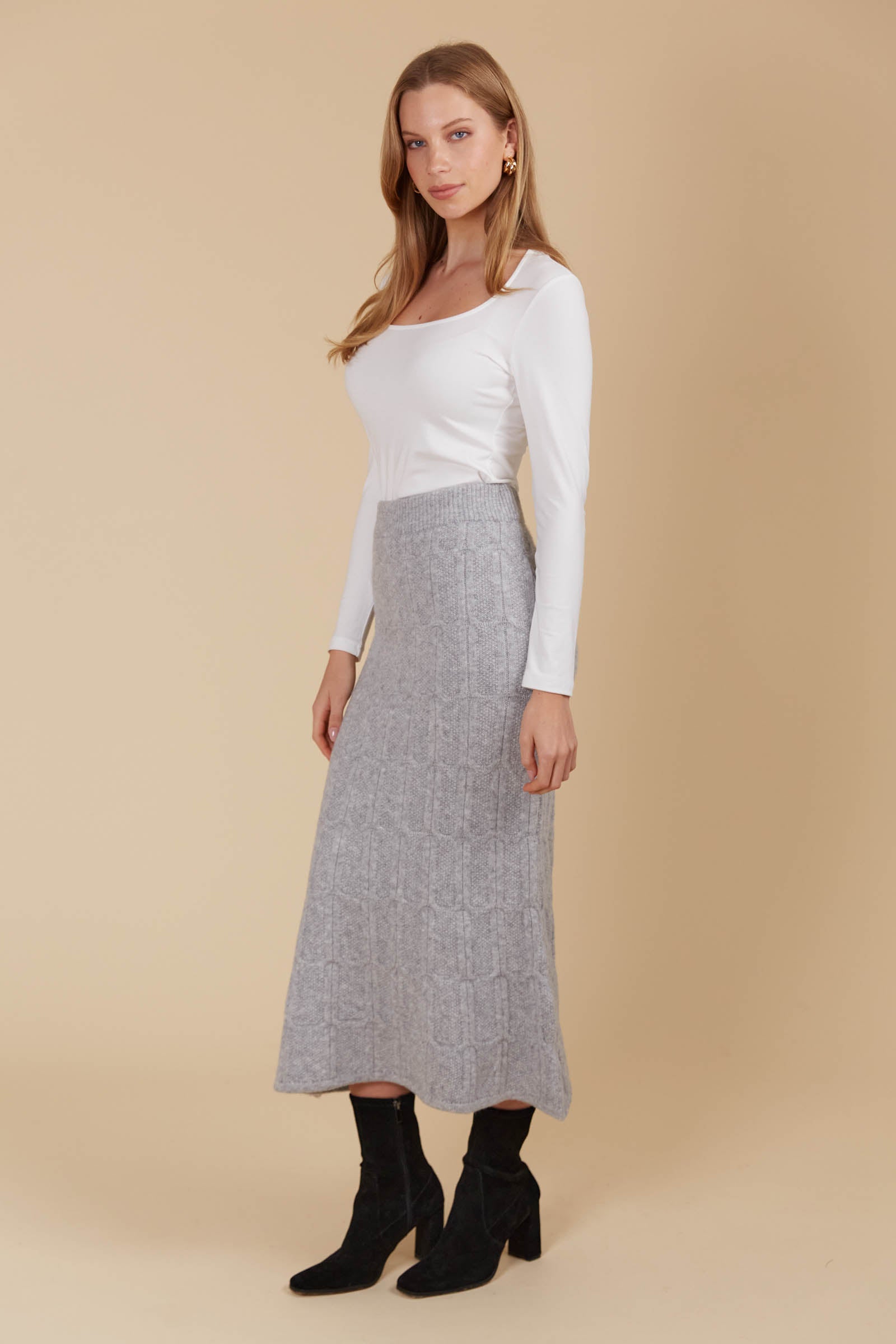 Hera Knit Skirt - Marle