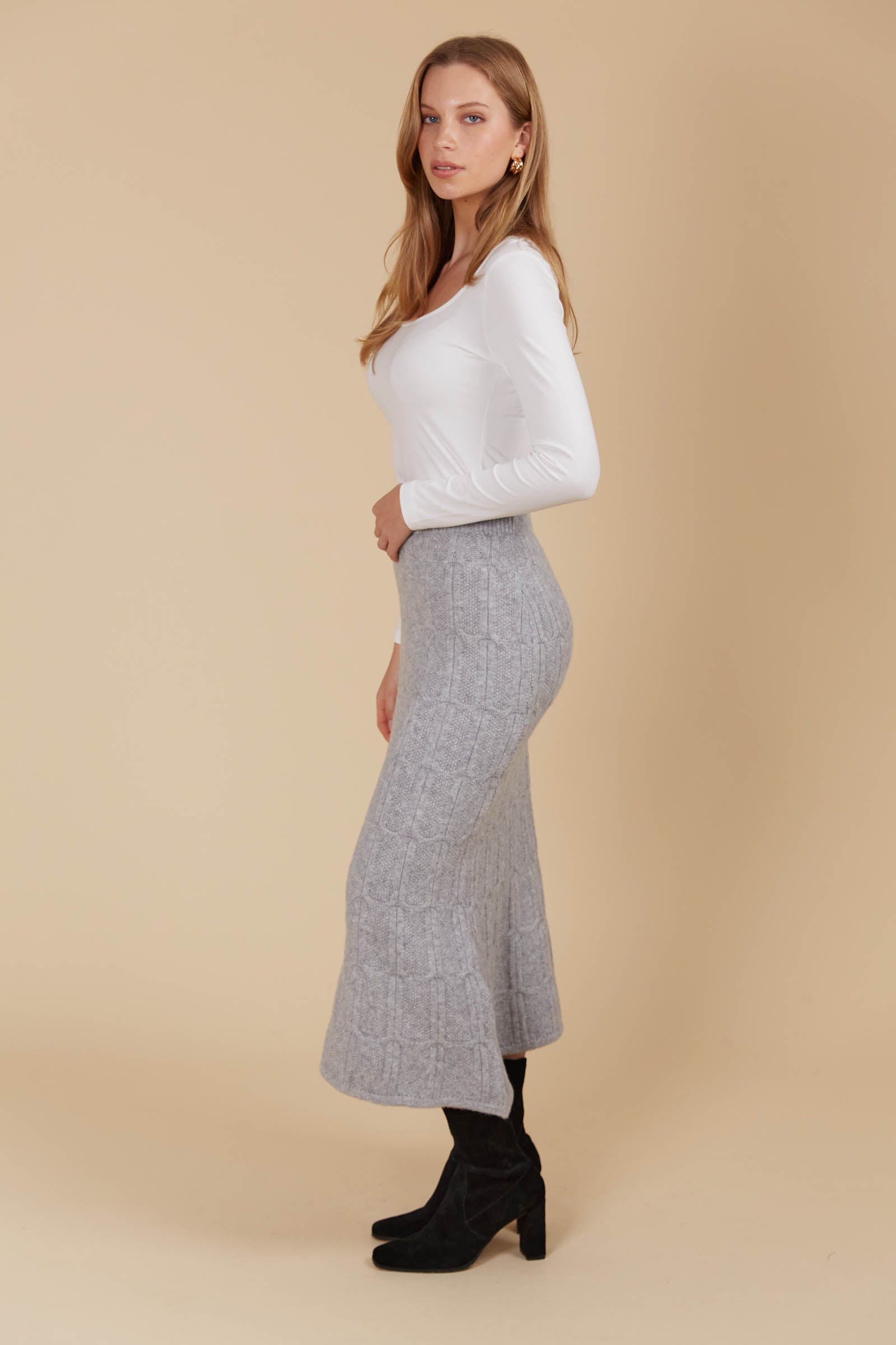 Hera Knit Skirt - Marle