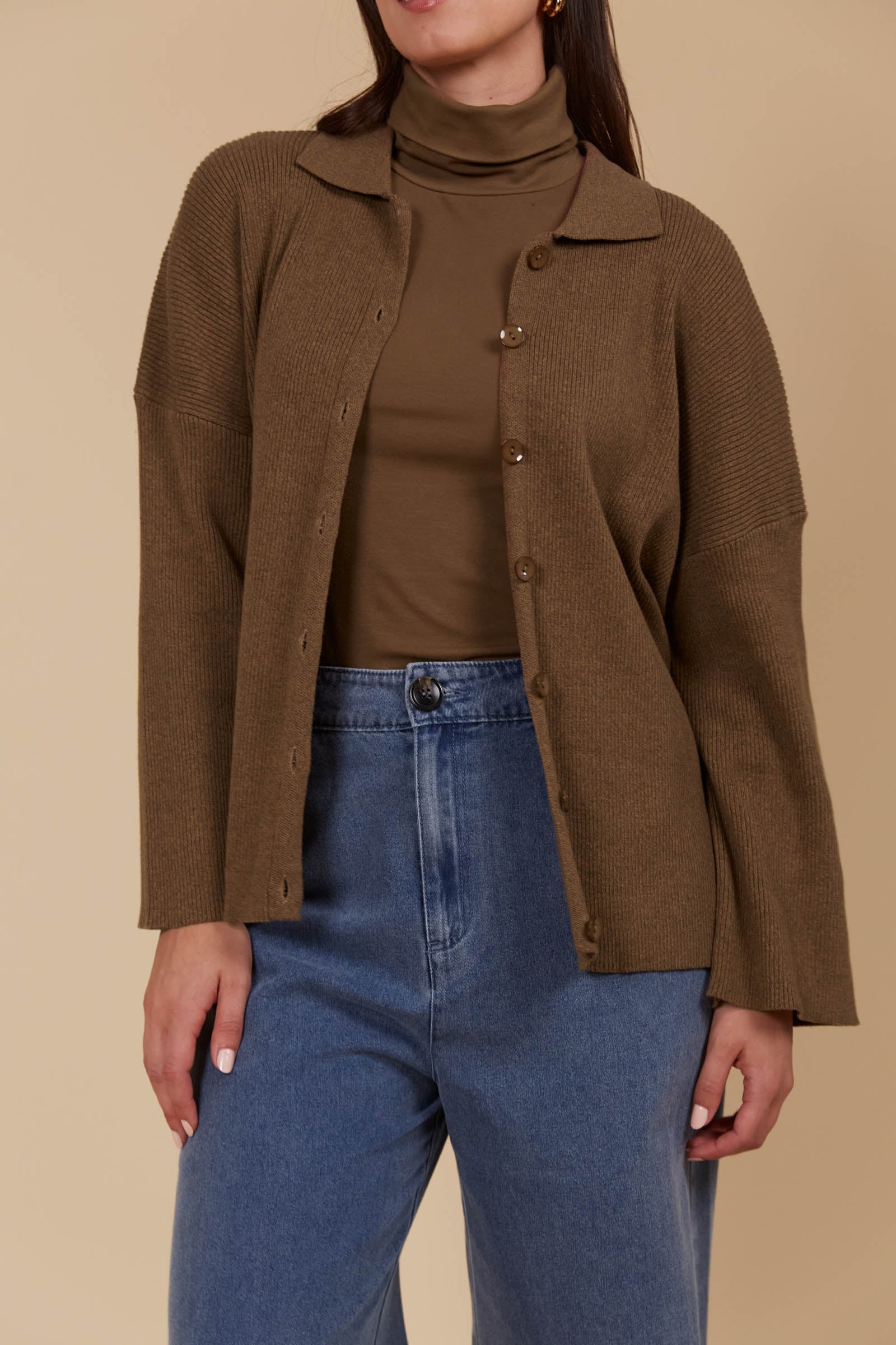 Tala Knit Shirt - Toffee