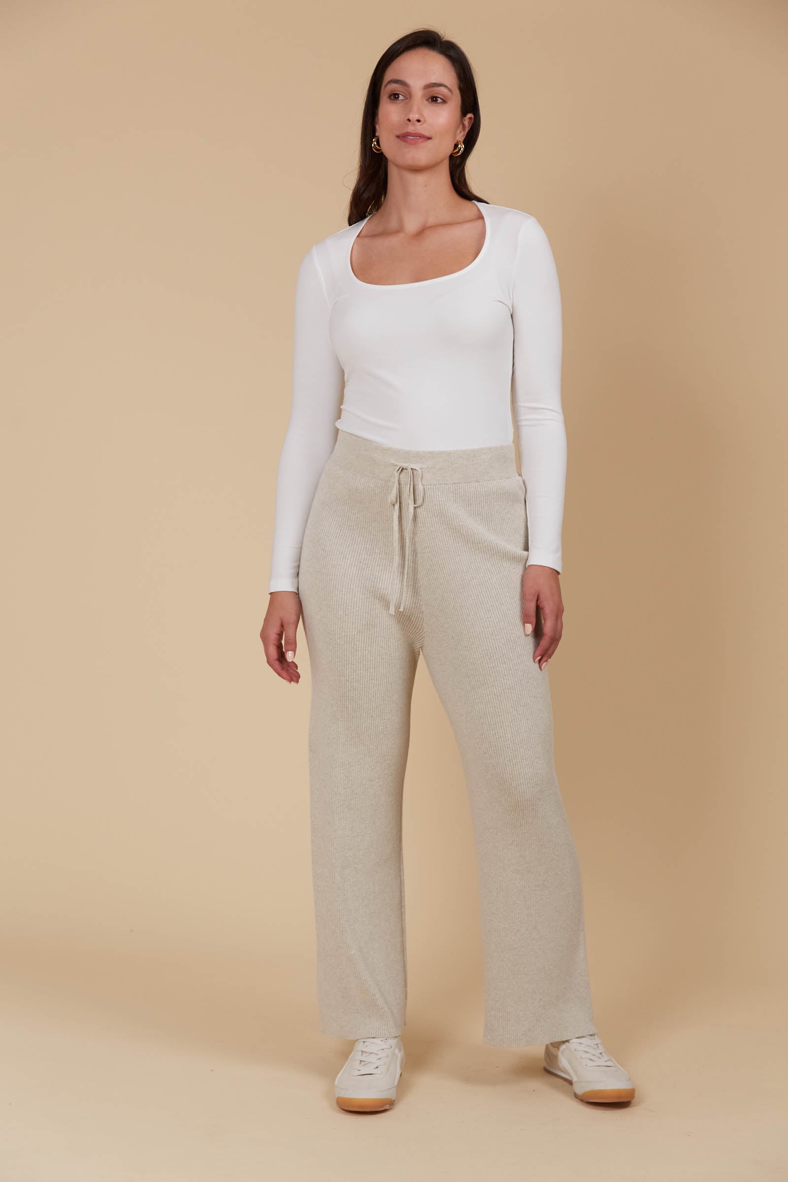 Tala Knit Pant - Canvas