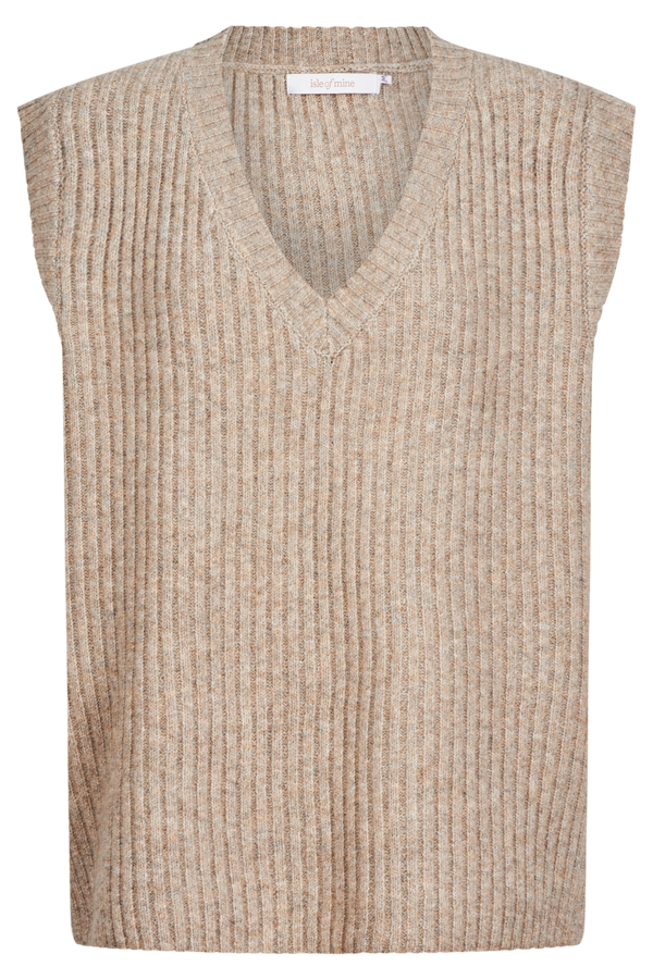 Miru Knit Vest - Taupe
