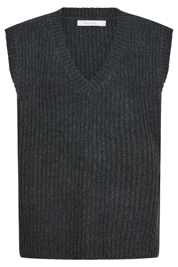 Miru Knit Vest - Ash