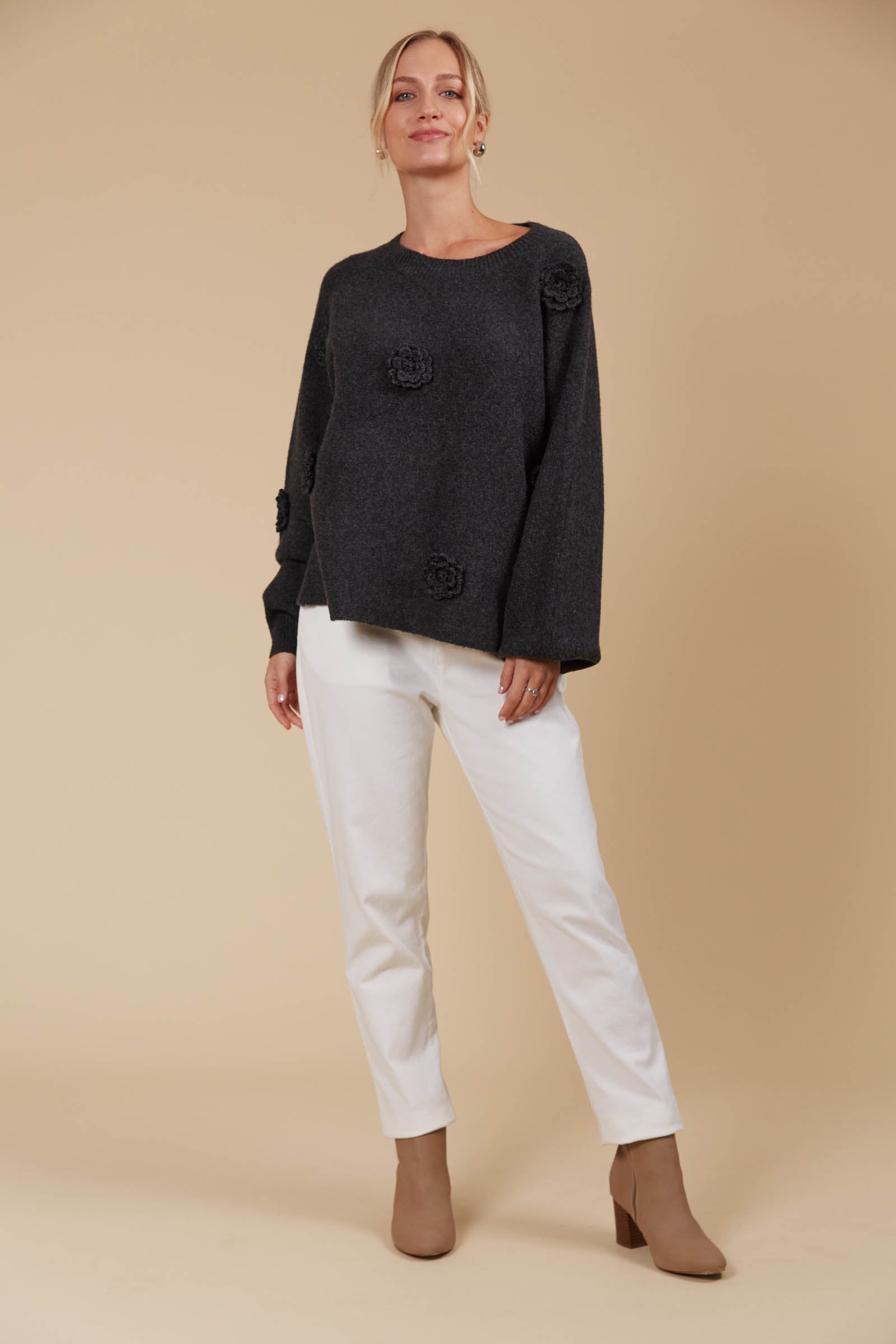 Miru Flower Jumper - Ash