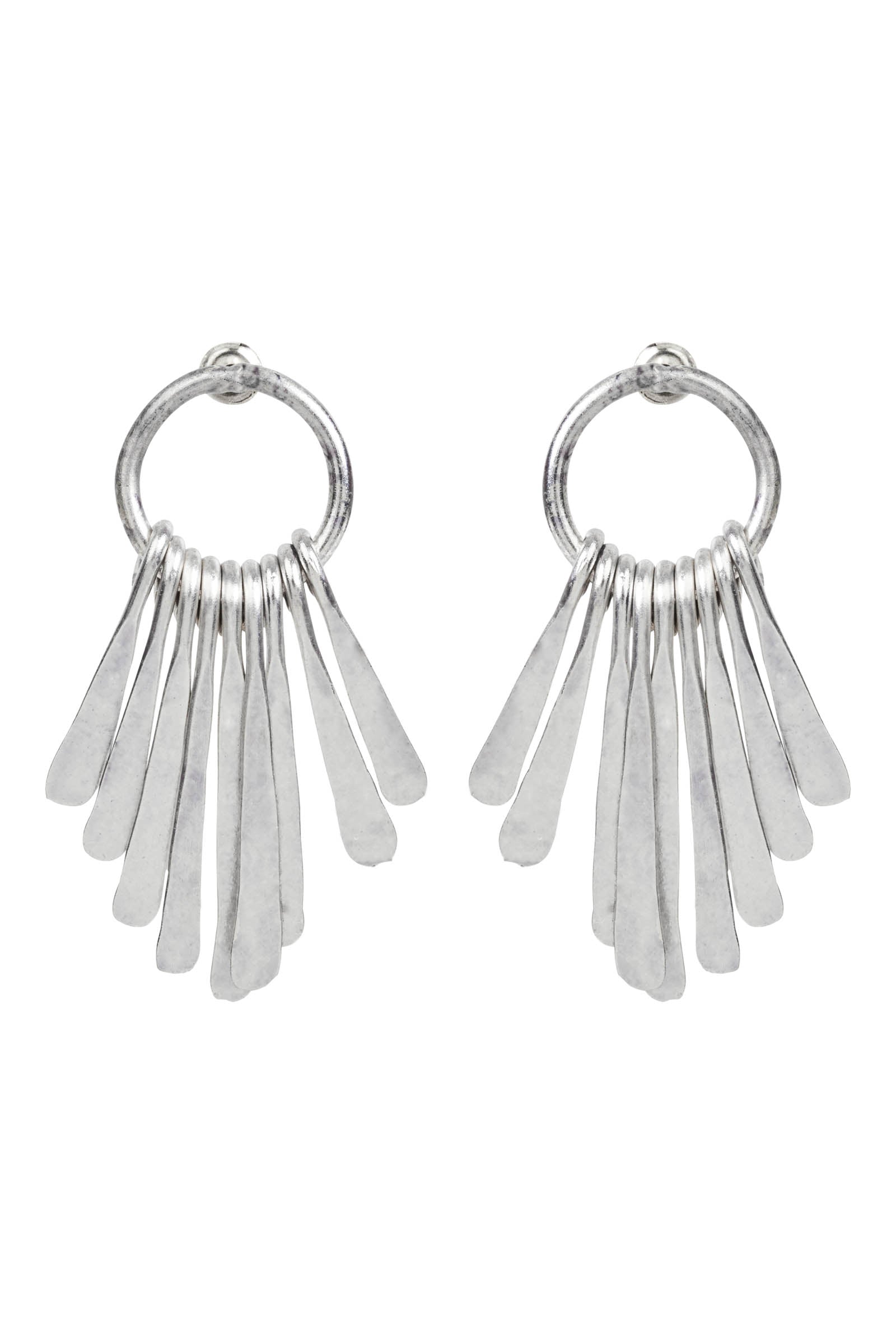 Aphrodite Earring - Silver Fan