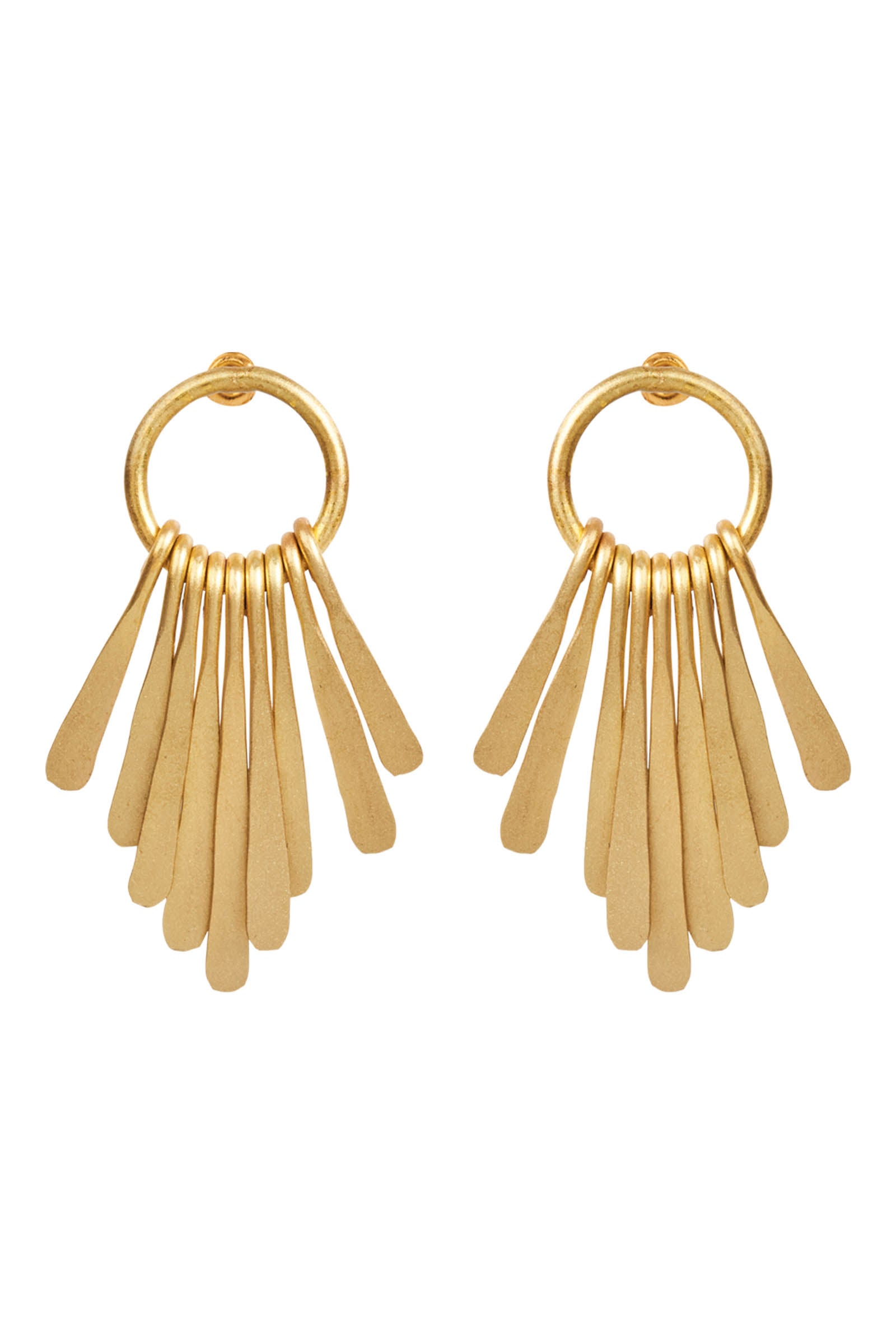 Aphrodite Earring - Gold Fan