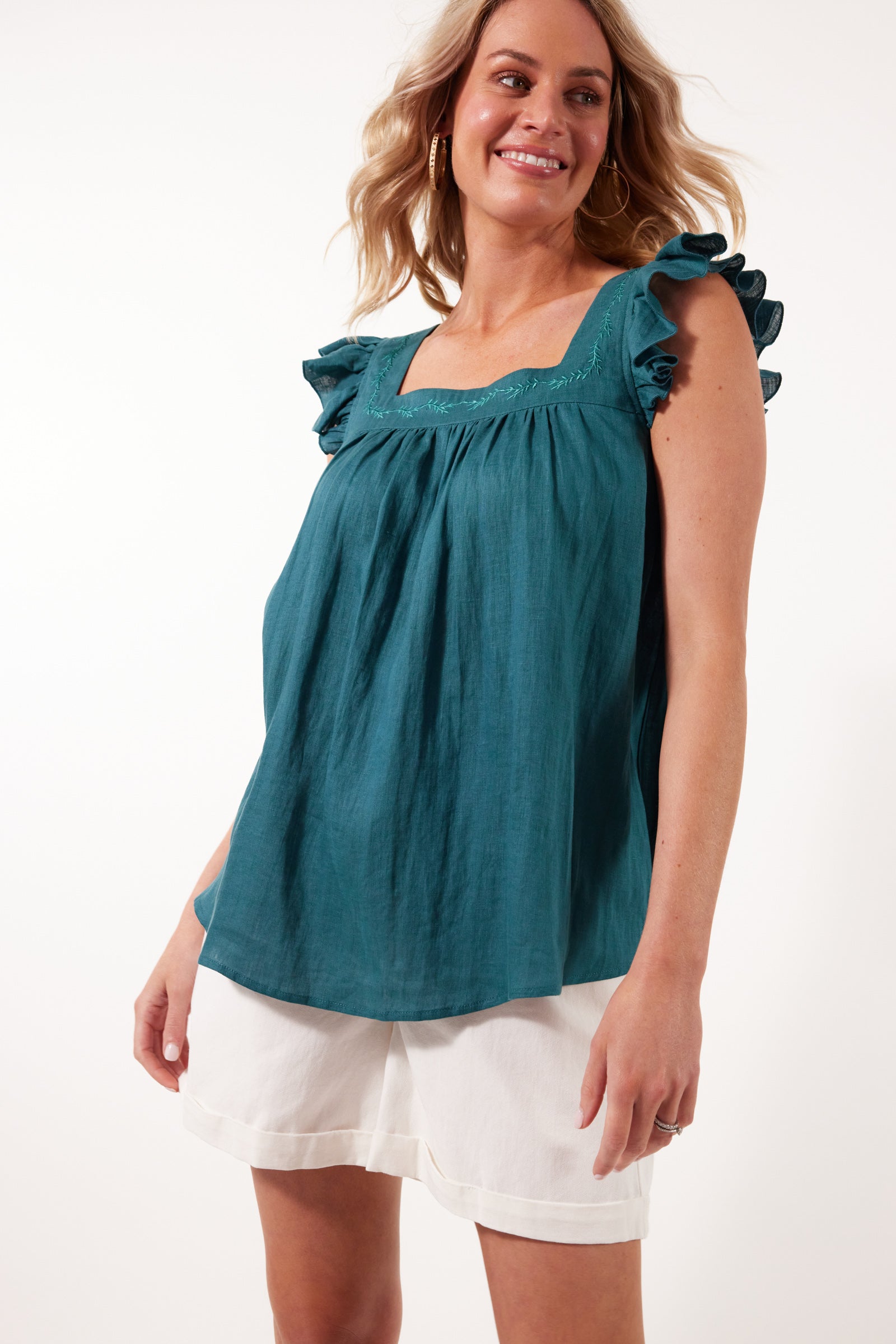 Gala Top - Teal