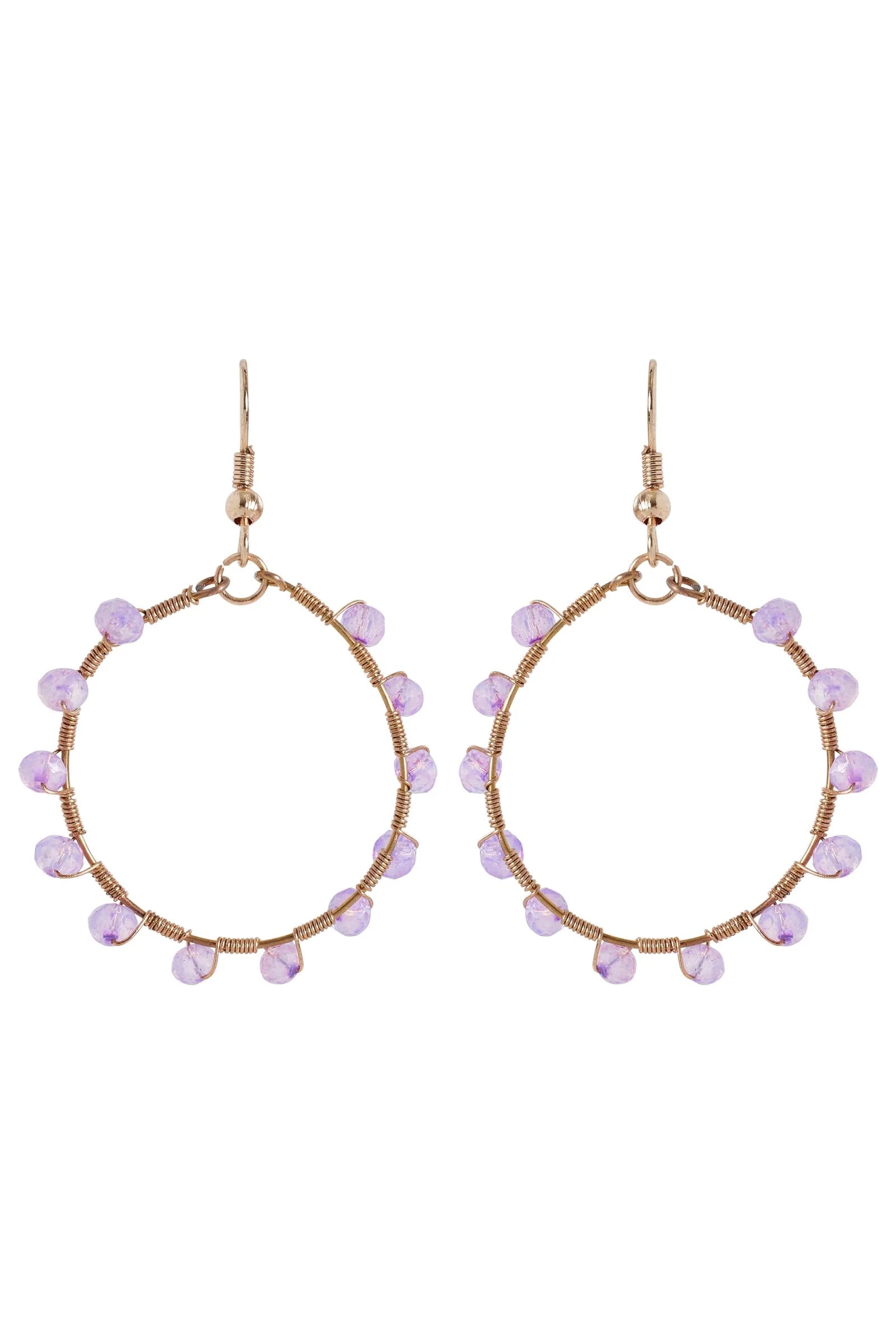 Muse Earring - Lilac Hoop