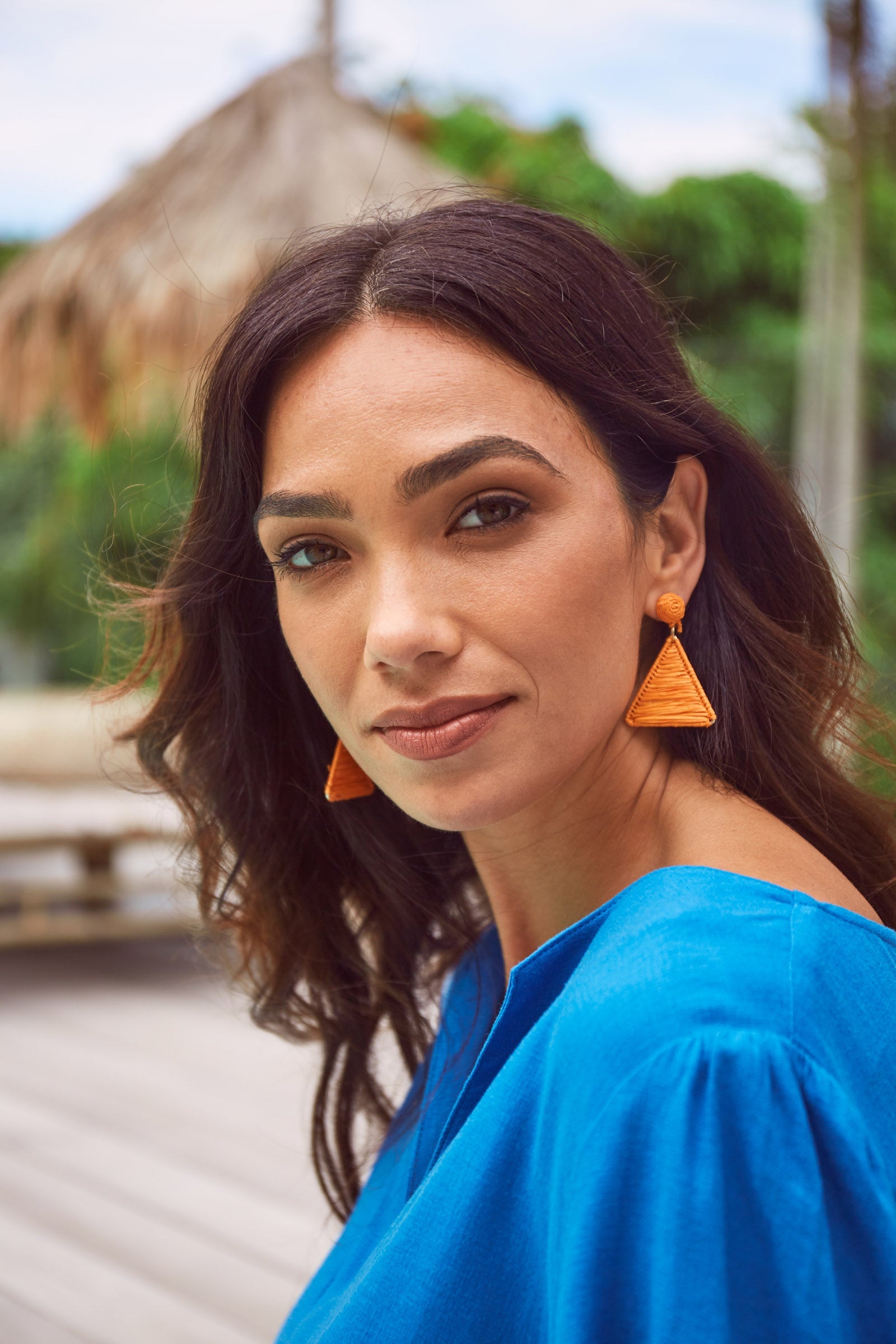 Oahu Earring - Mango - The Haven Co
