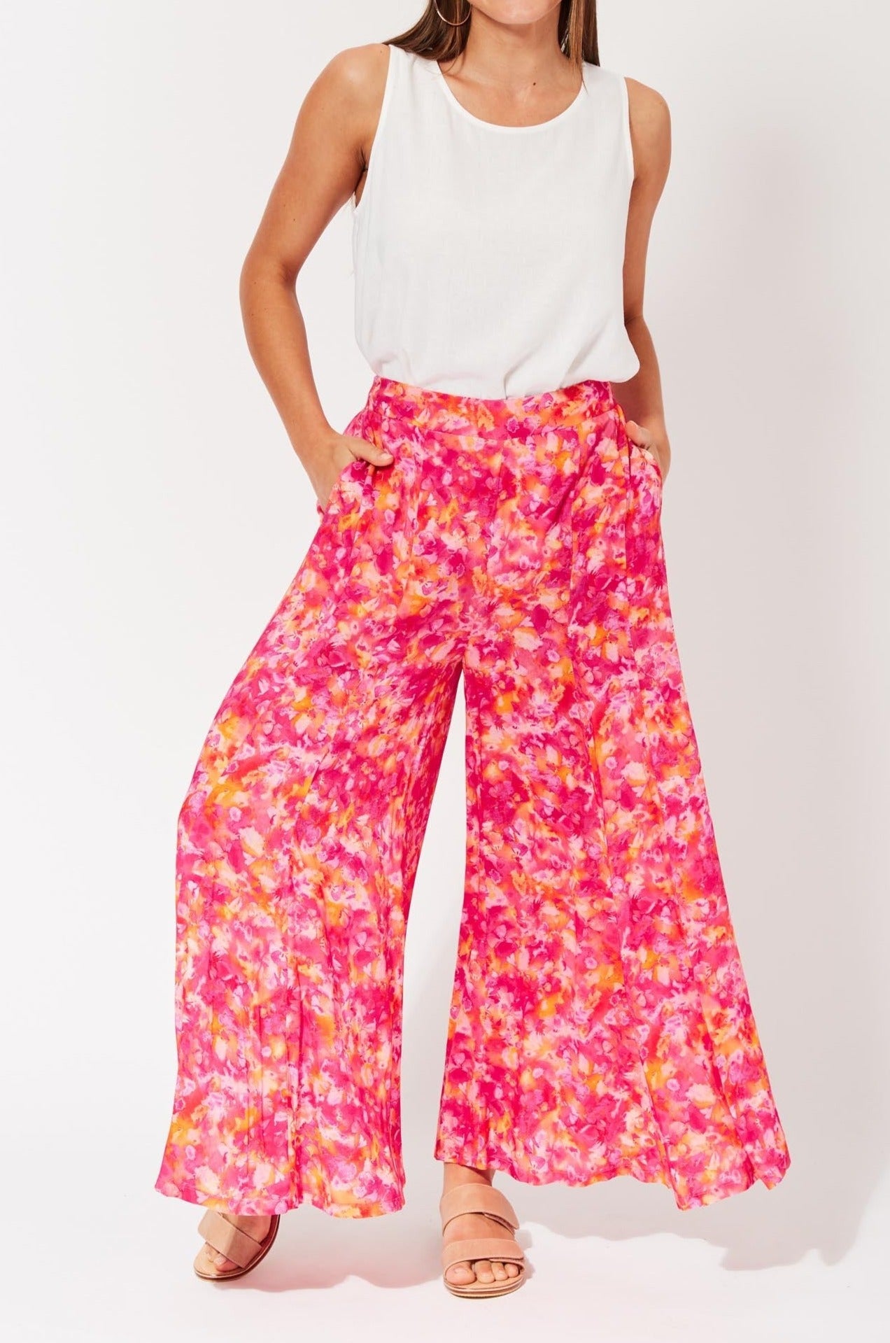 Zanzibar Crop Pant - Sangria - The Haven Co