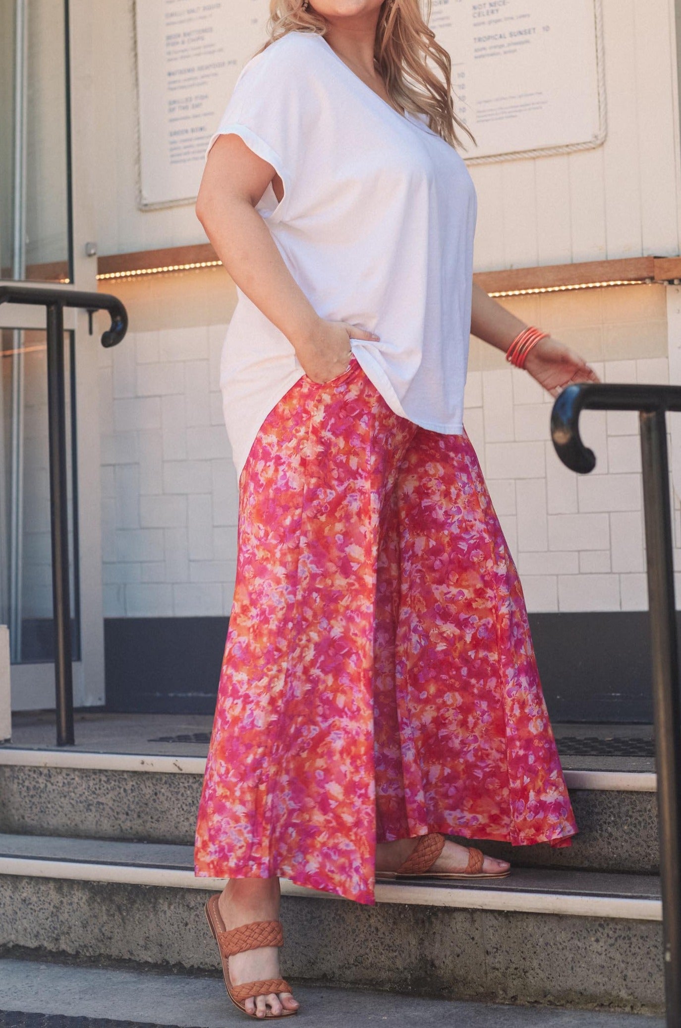 Zanzibar Crop Pant - Sangria - The Haven Co