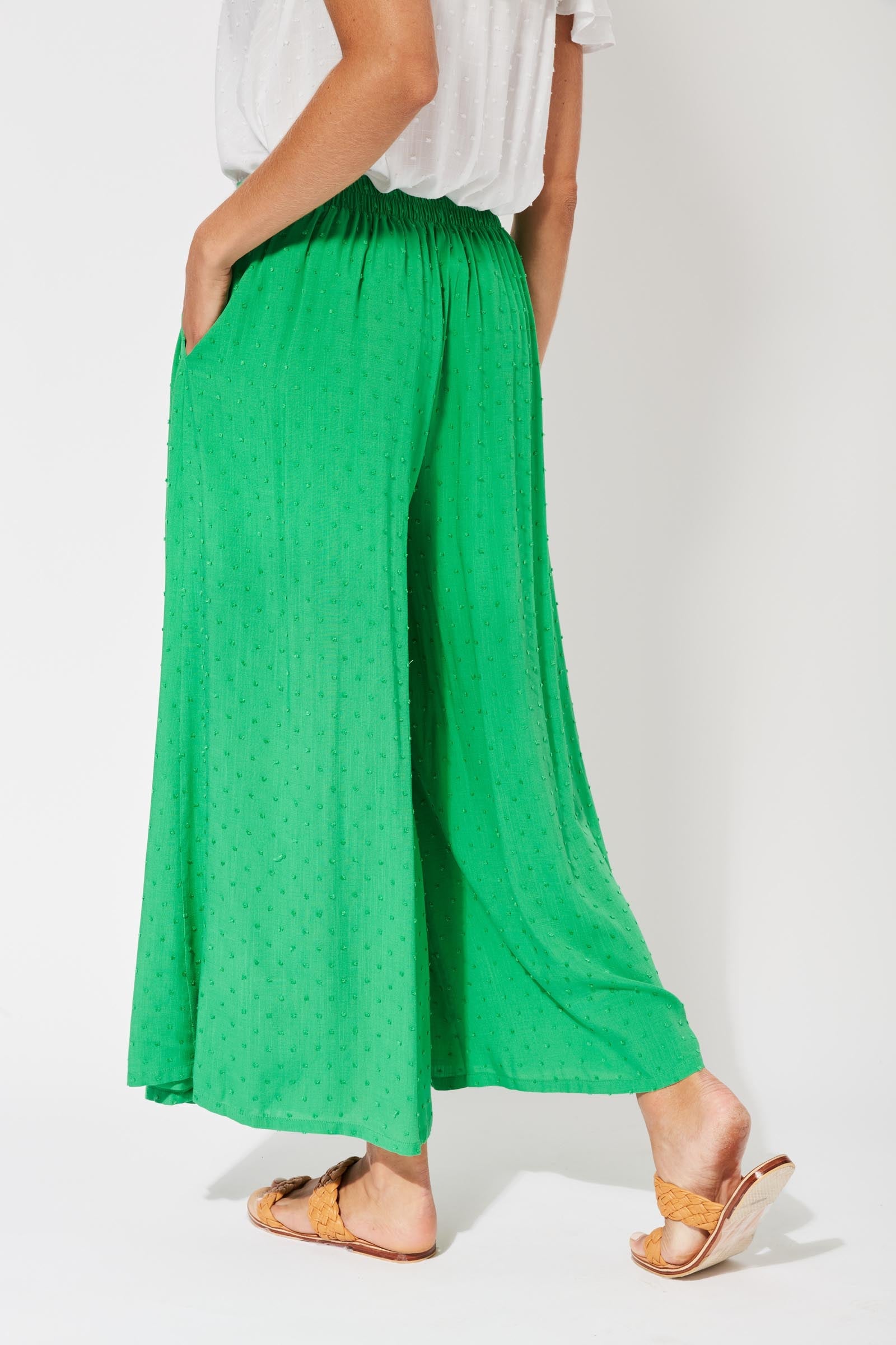 Zanzibar Crop Pant - Key Lime - The Haven Co