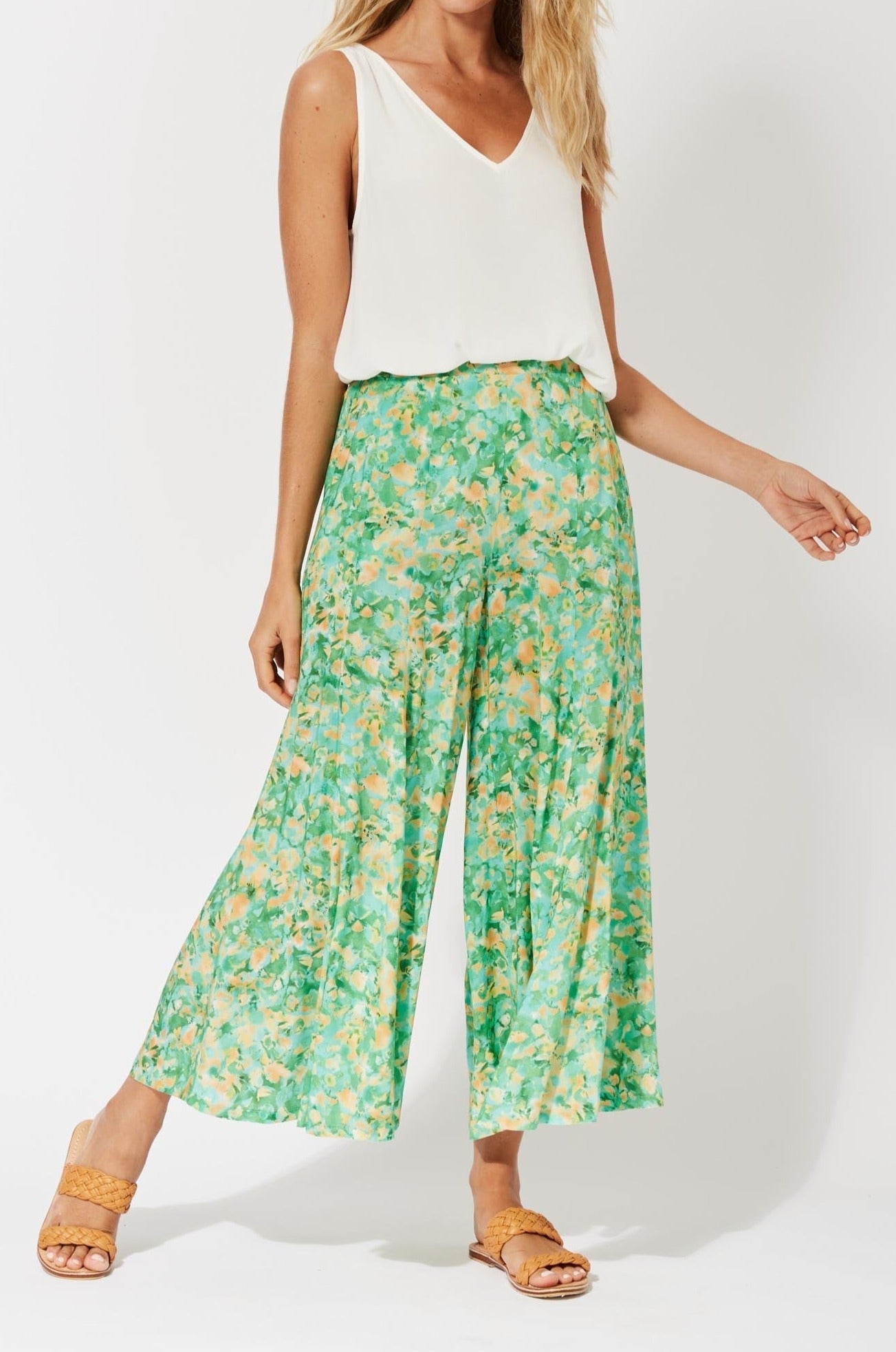 Zanzibar Crop Pant - Kumquat - The Haven Co