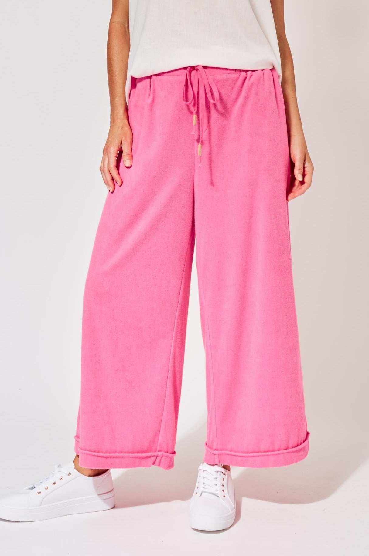 Maluku Crop Pant - Flamingo - The Haven Co