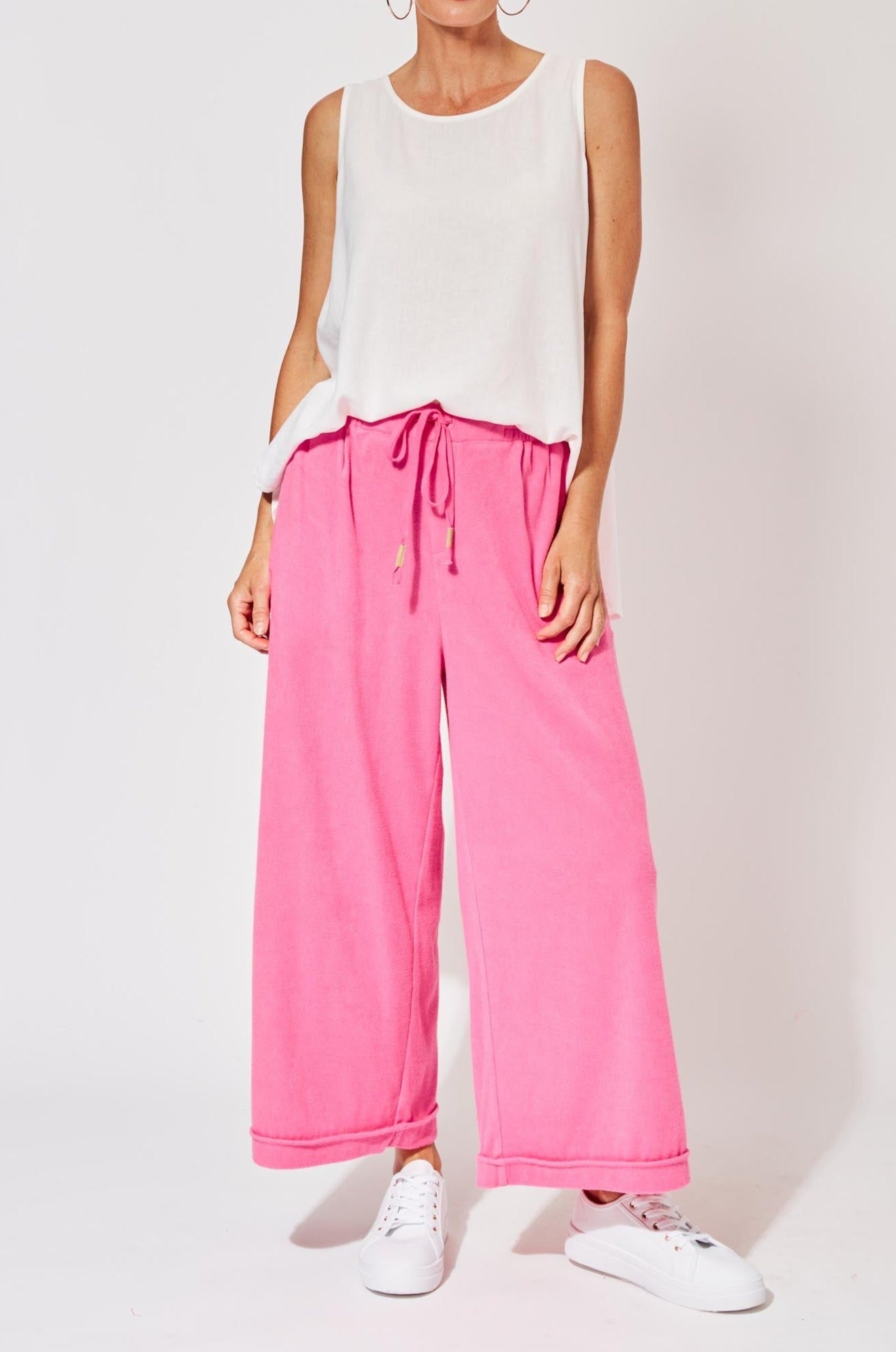 Maluku Crop Pant - Flamingo - The Haven Co