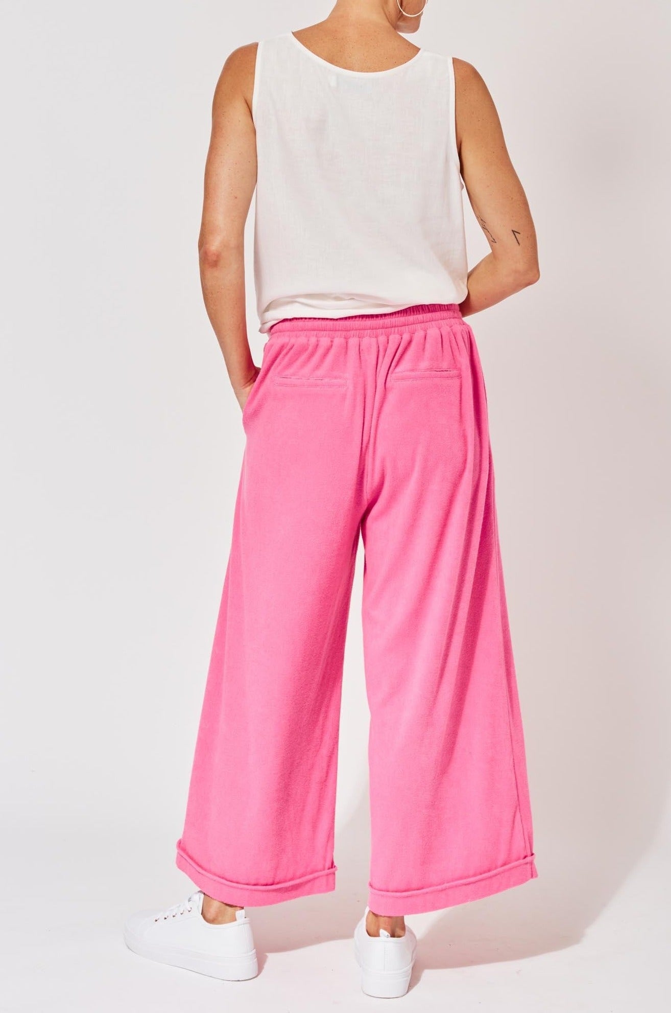 Maluku Crop Pant - Flamingo - The Haven Co