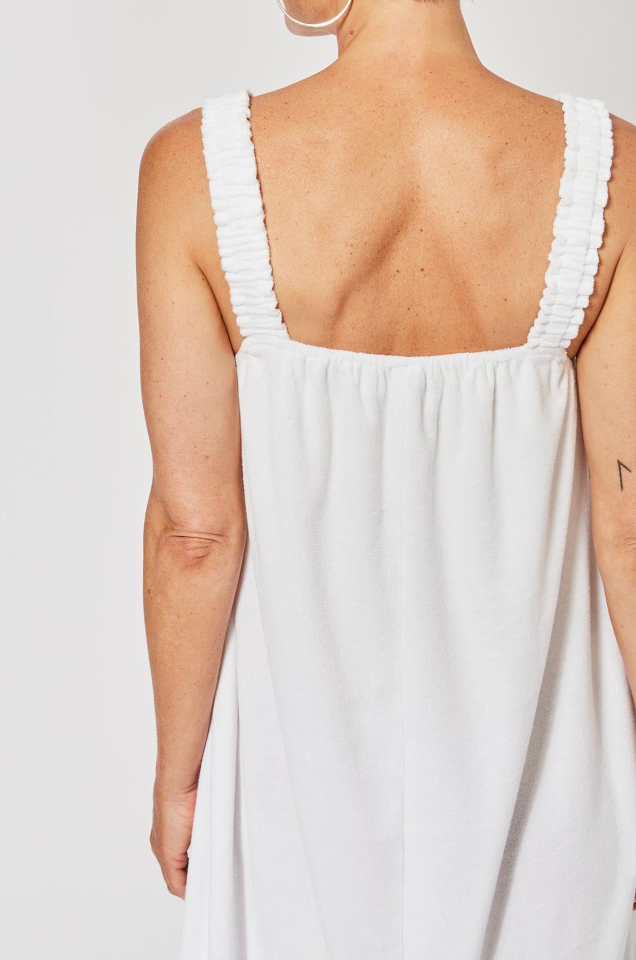 Maluku Tank Dress - Ecru - The Haven Co