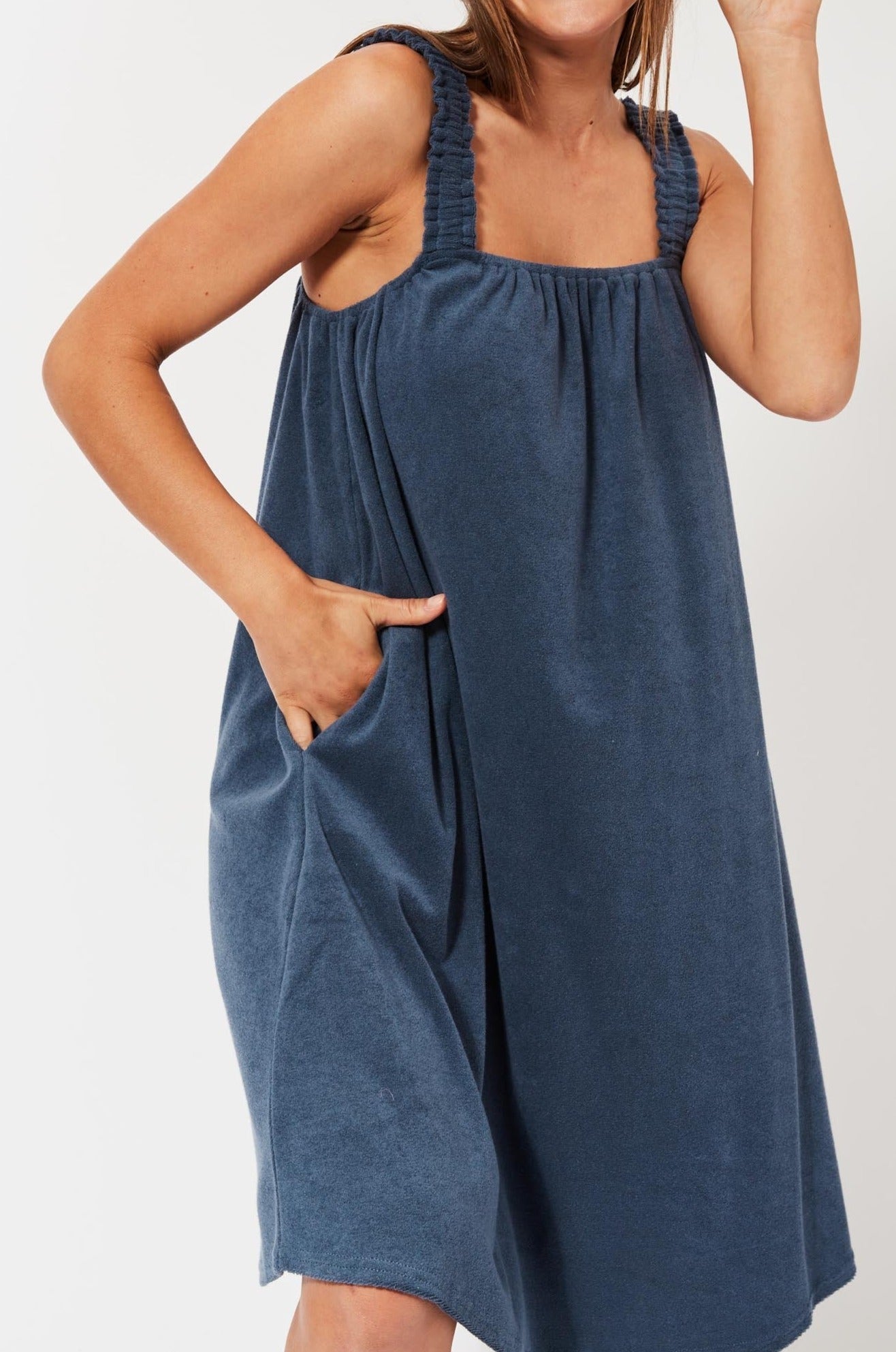 Maluku Tank Dress - Indigo - The Haven Co