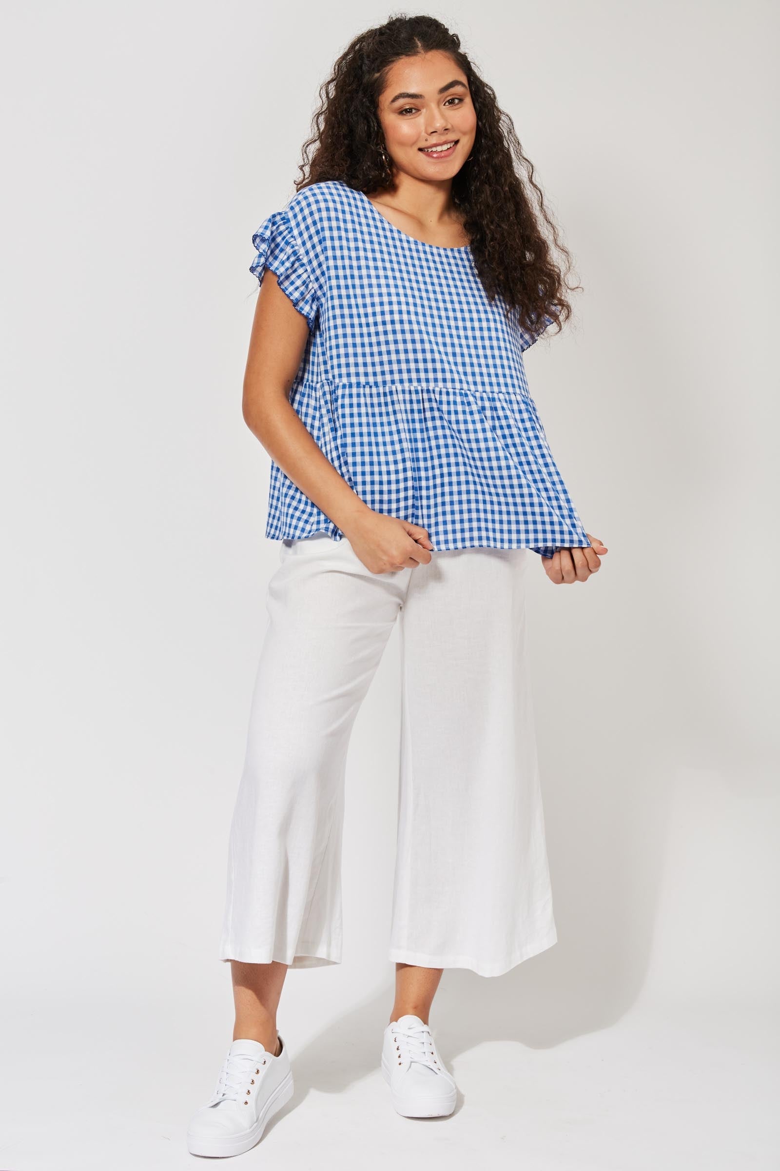 Rio Frill Top - Cobalt - The Haven Co