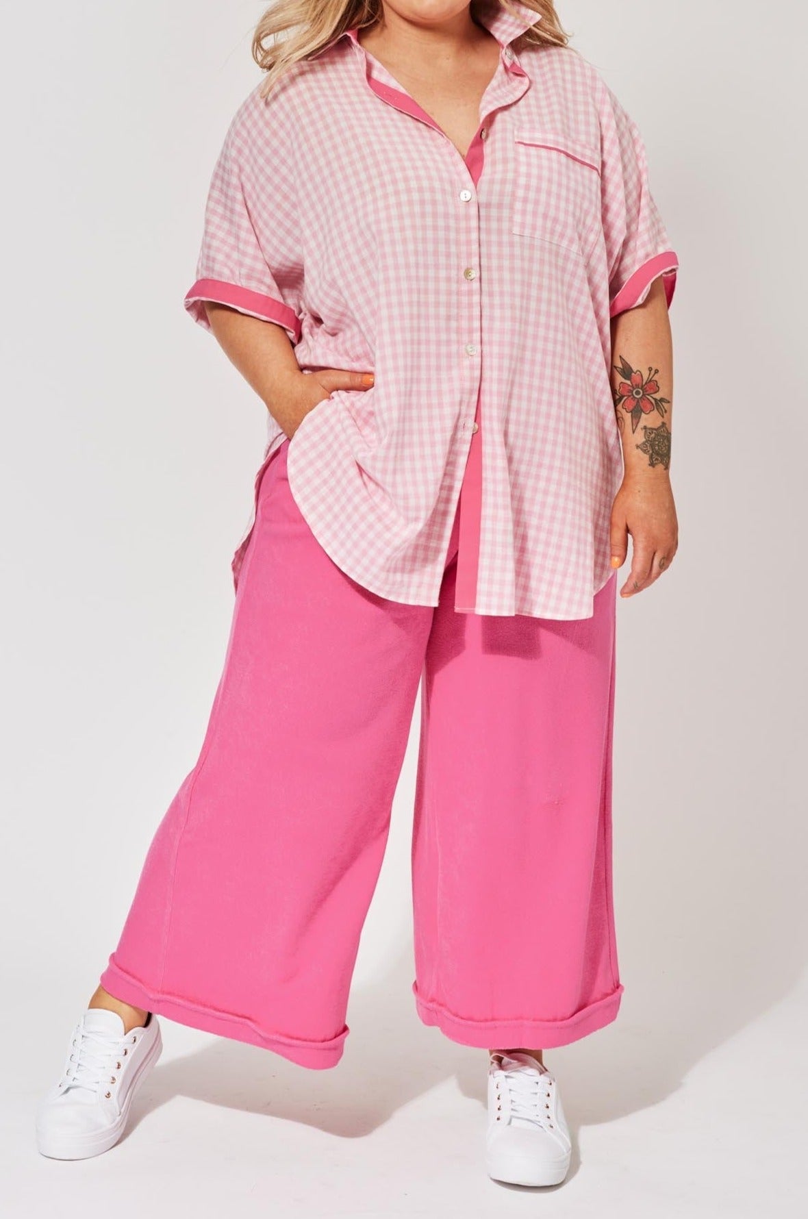 Rio Oversized Shirt - Blossom - The Haven Co