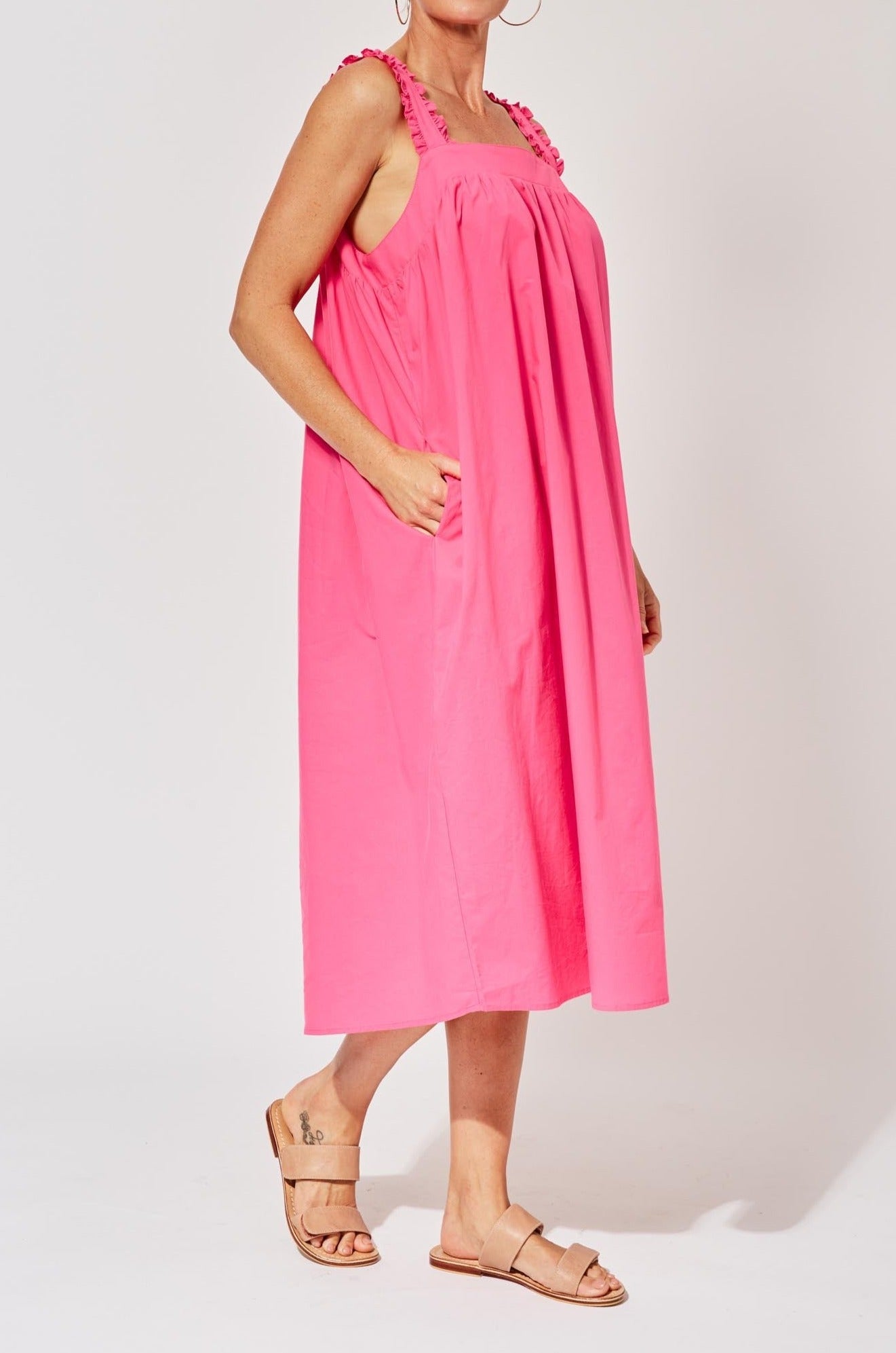 Sentosa Tank Dress - Flamingo - The Haven Co