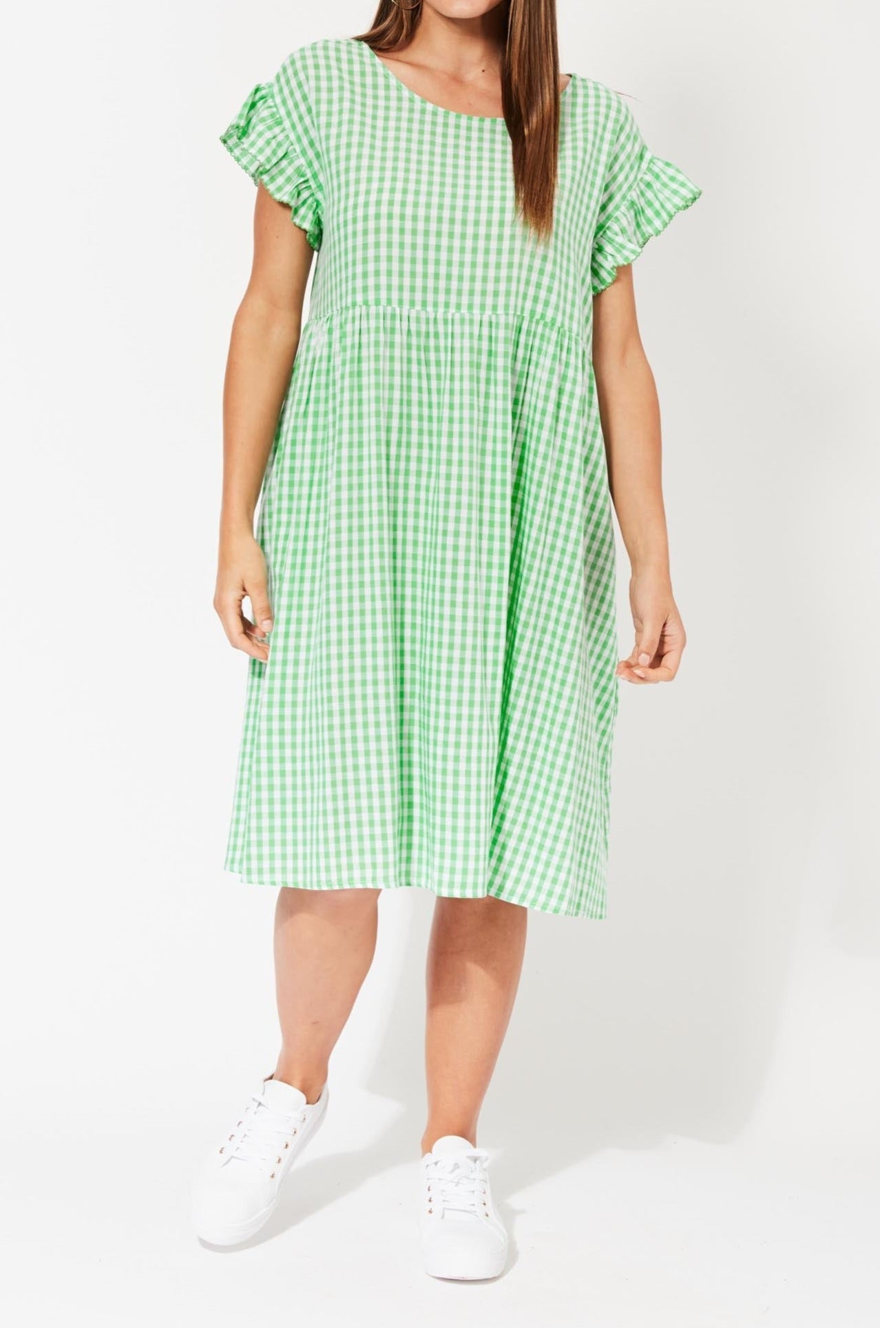 Rio Frill Dress - Lime - The Haven Co