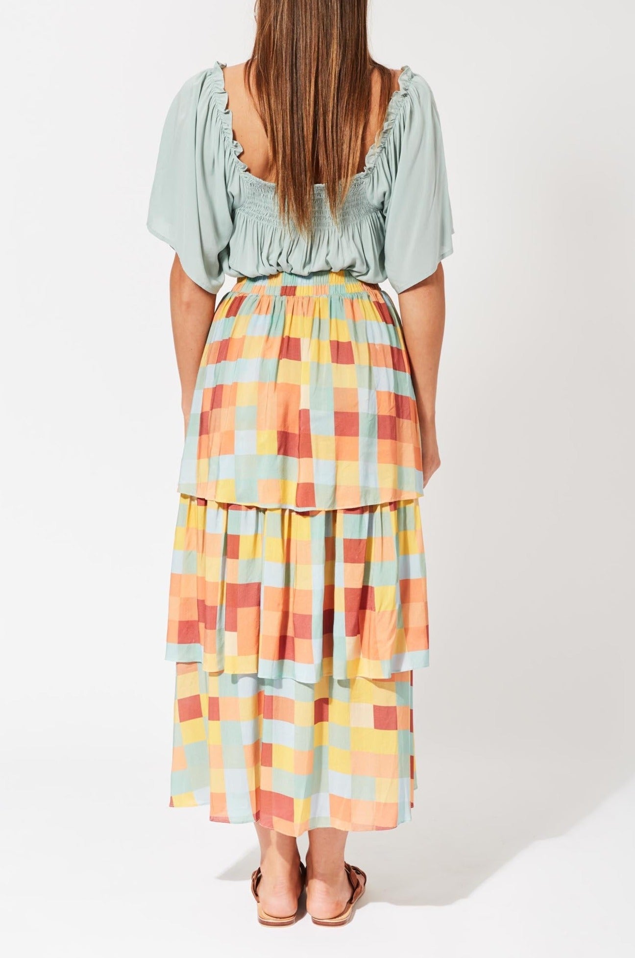 Saba Tiered Skirt - Sundowner - The Haven Co