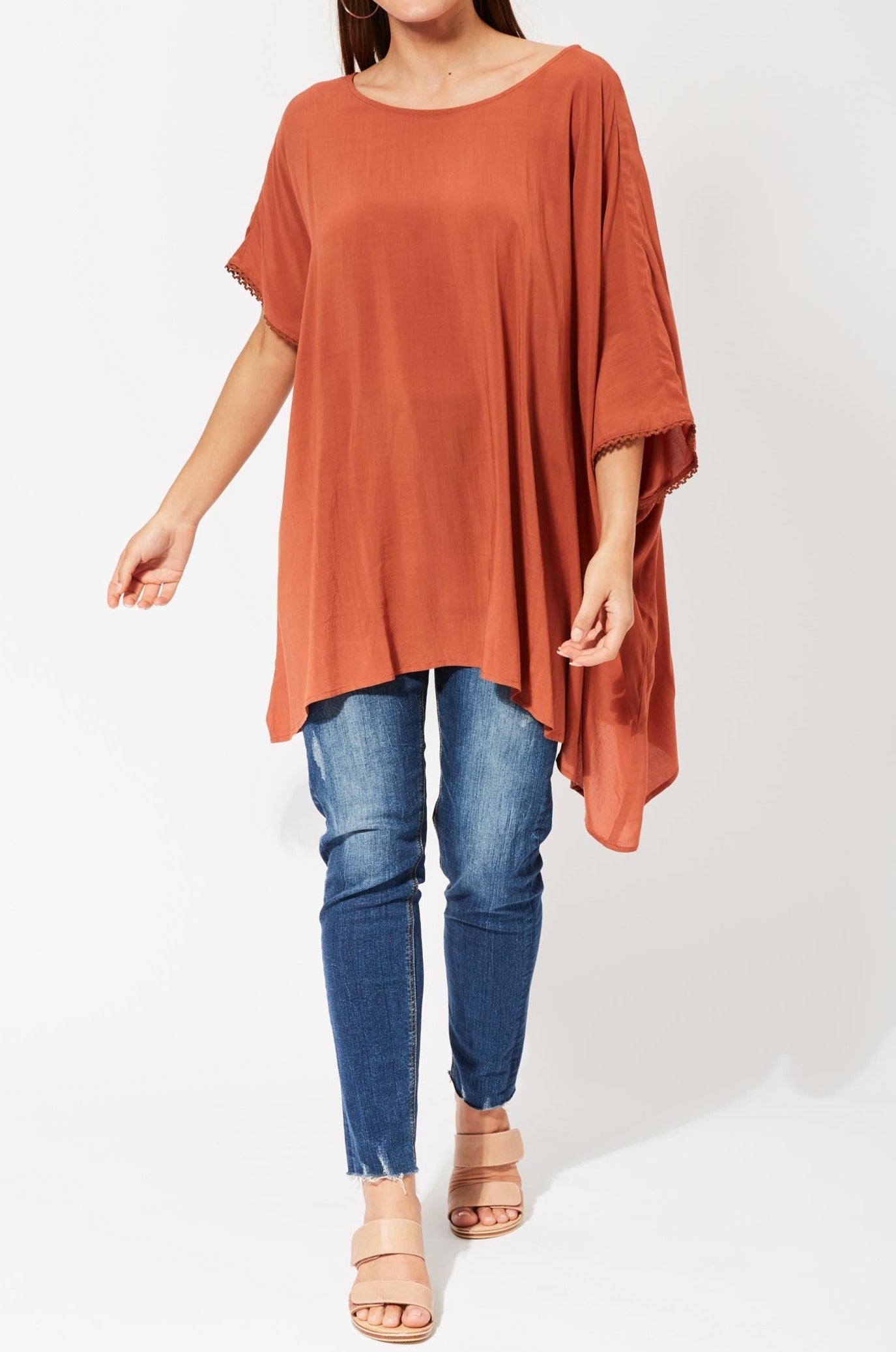 Saba Asymmetric Top - Rust - The Haven Co