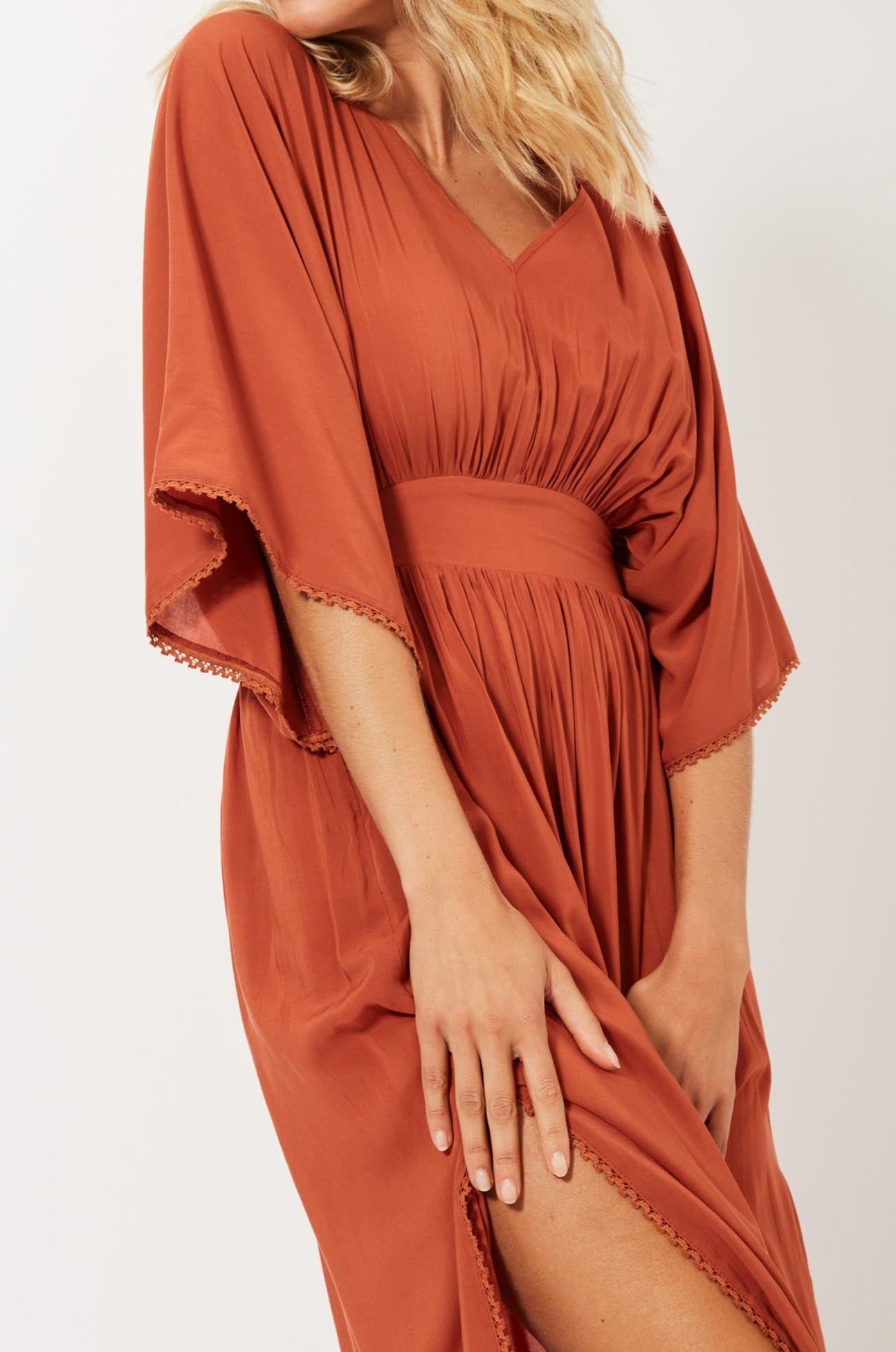 Saba Batwing Maxi - Rust - The Haven Co