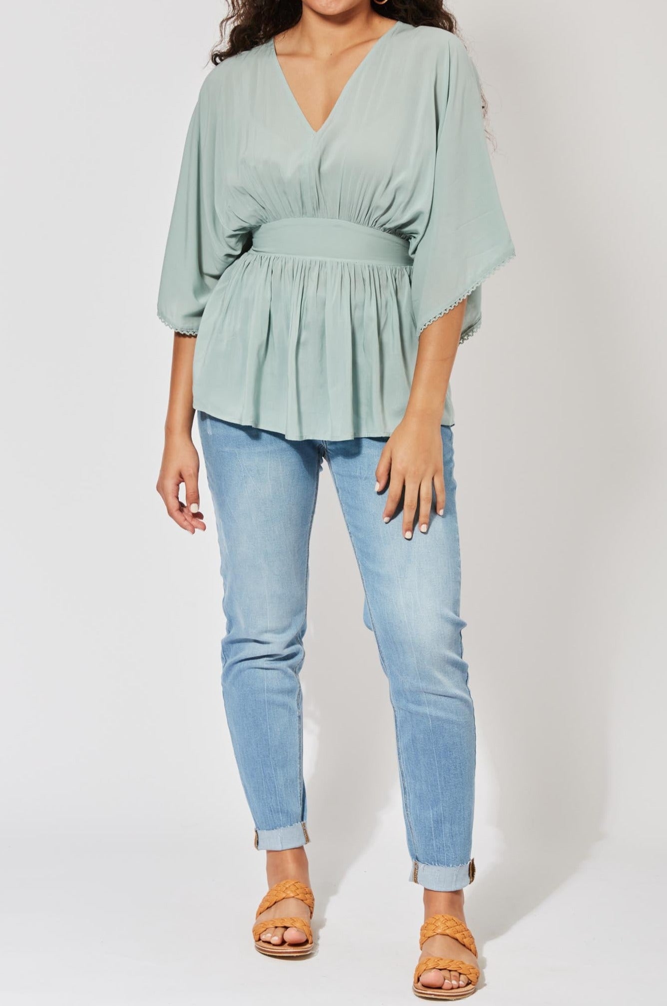 Saba Batwing Top - Canal - The Haven Co