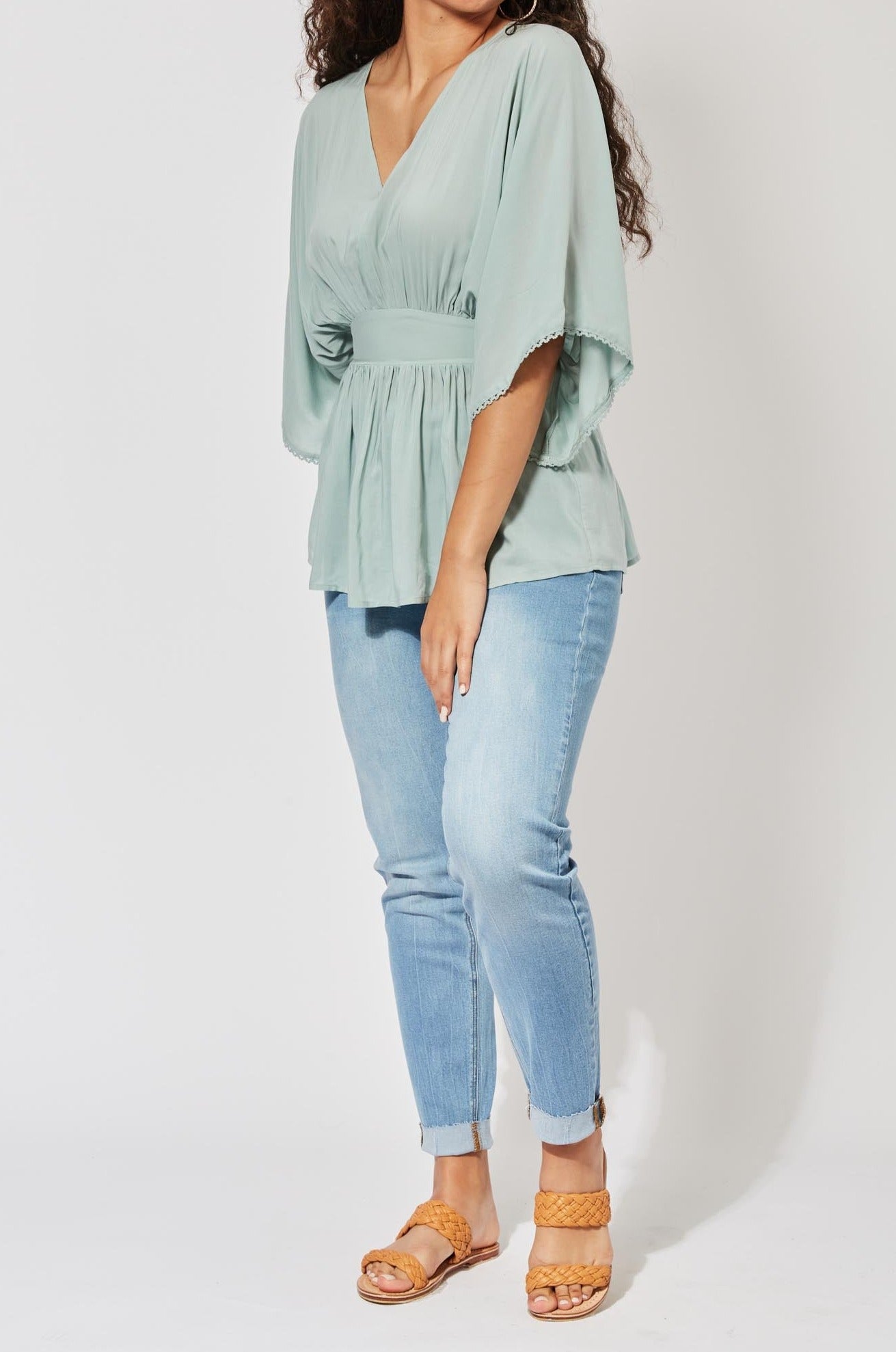 Saba Batwing Top - Canal - The Haven Co