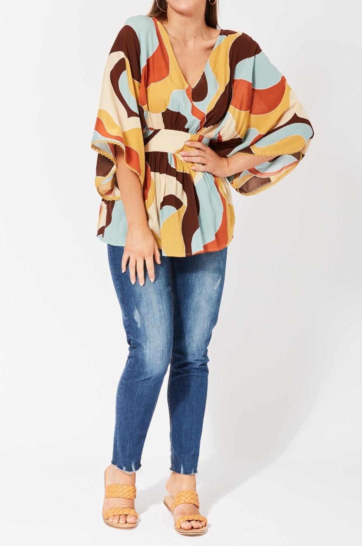 Saba Batwing Top - Pucci - The Haven Co