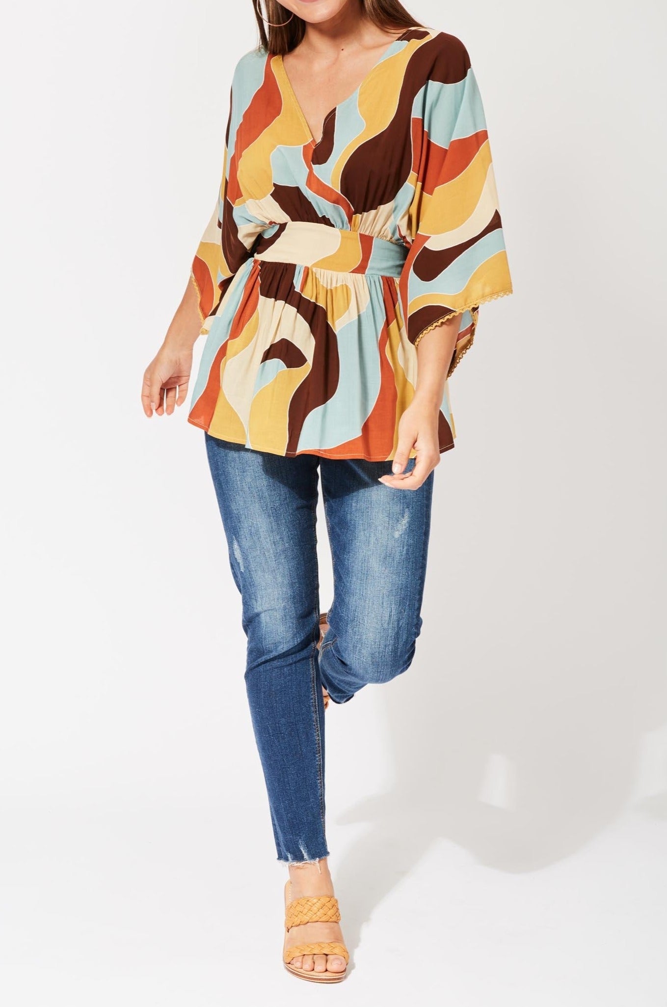 Saba Batwing Top - Pucci - The Haven Co