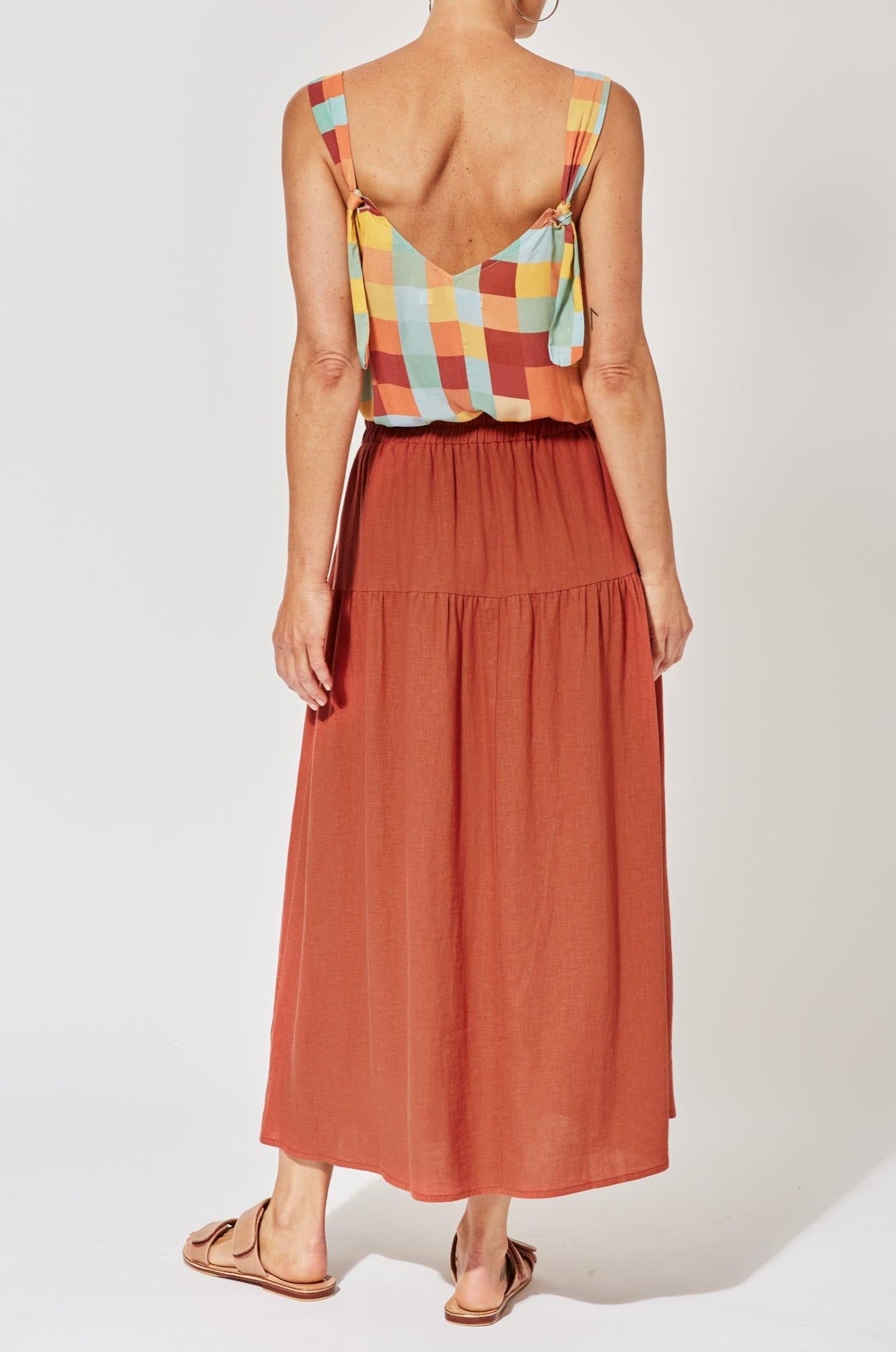 Belize Skirt - Rust - The Haven Co