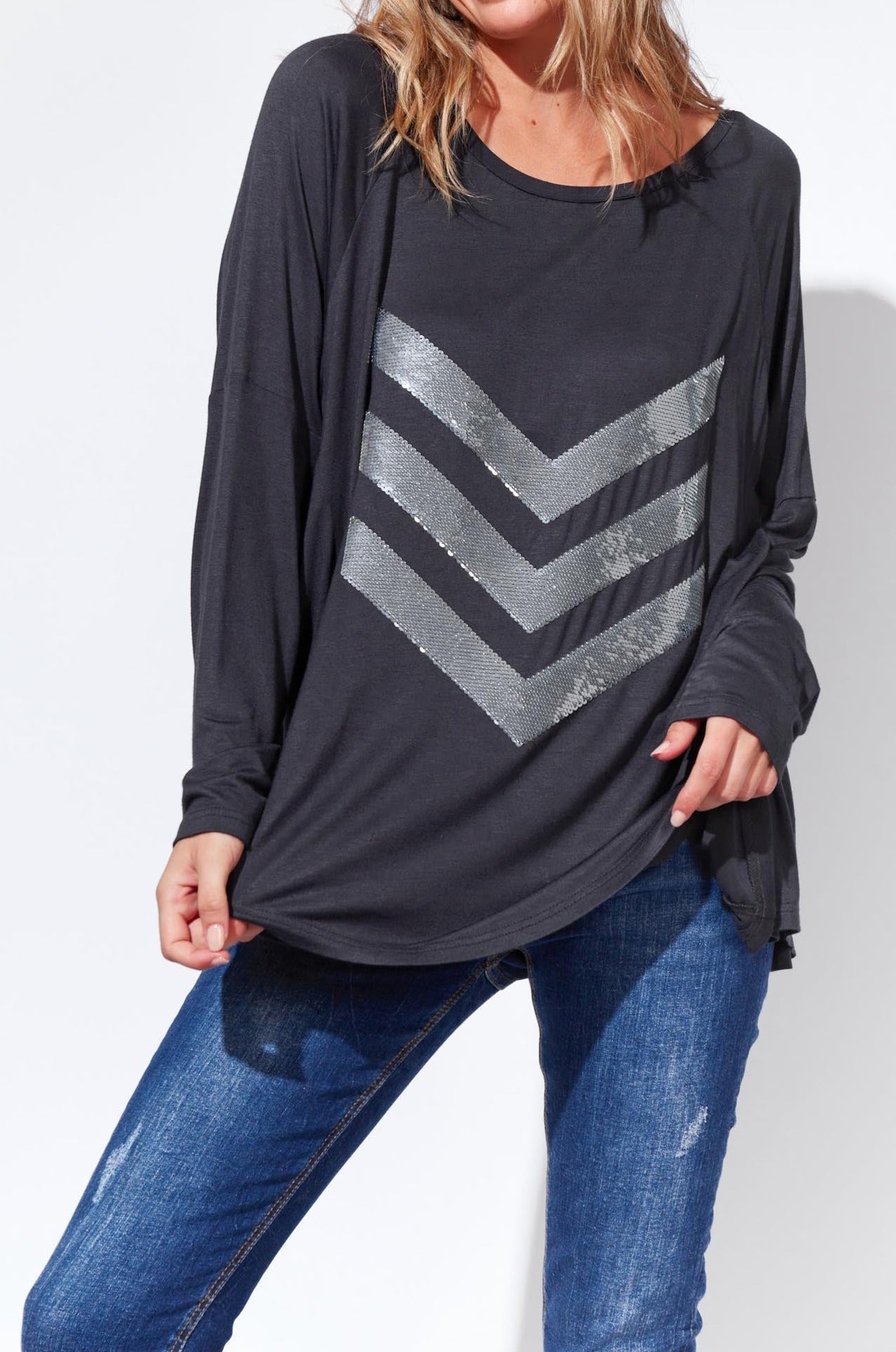 Pila Arrow Tshirt - Indigo - The Haven Co