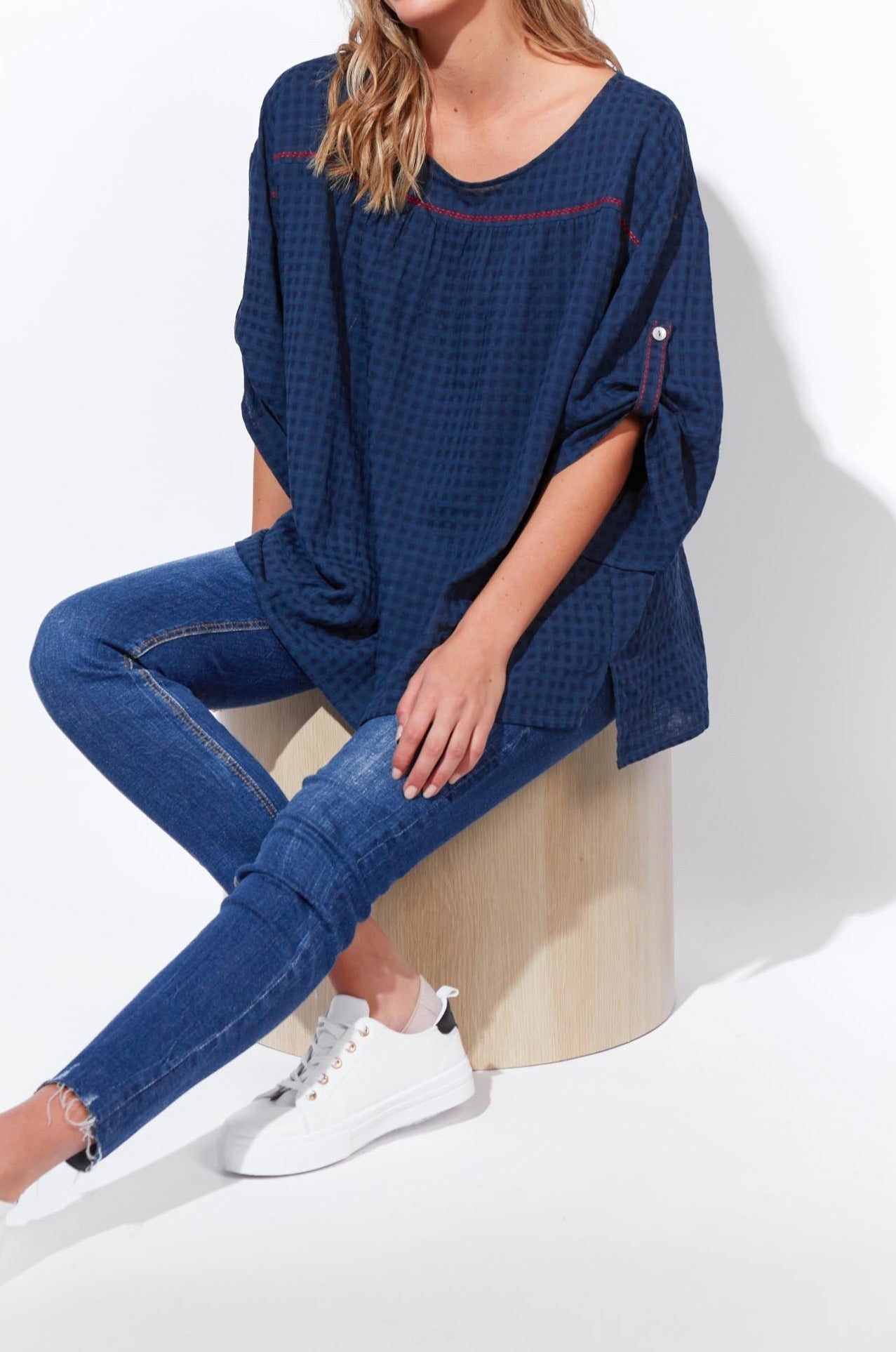 Balvi Top - Indigo - The Haven Co