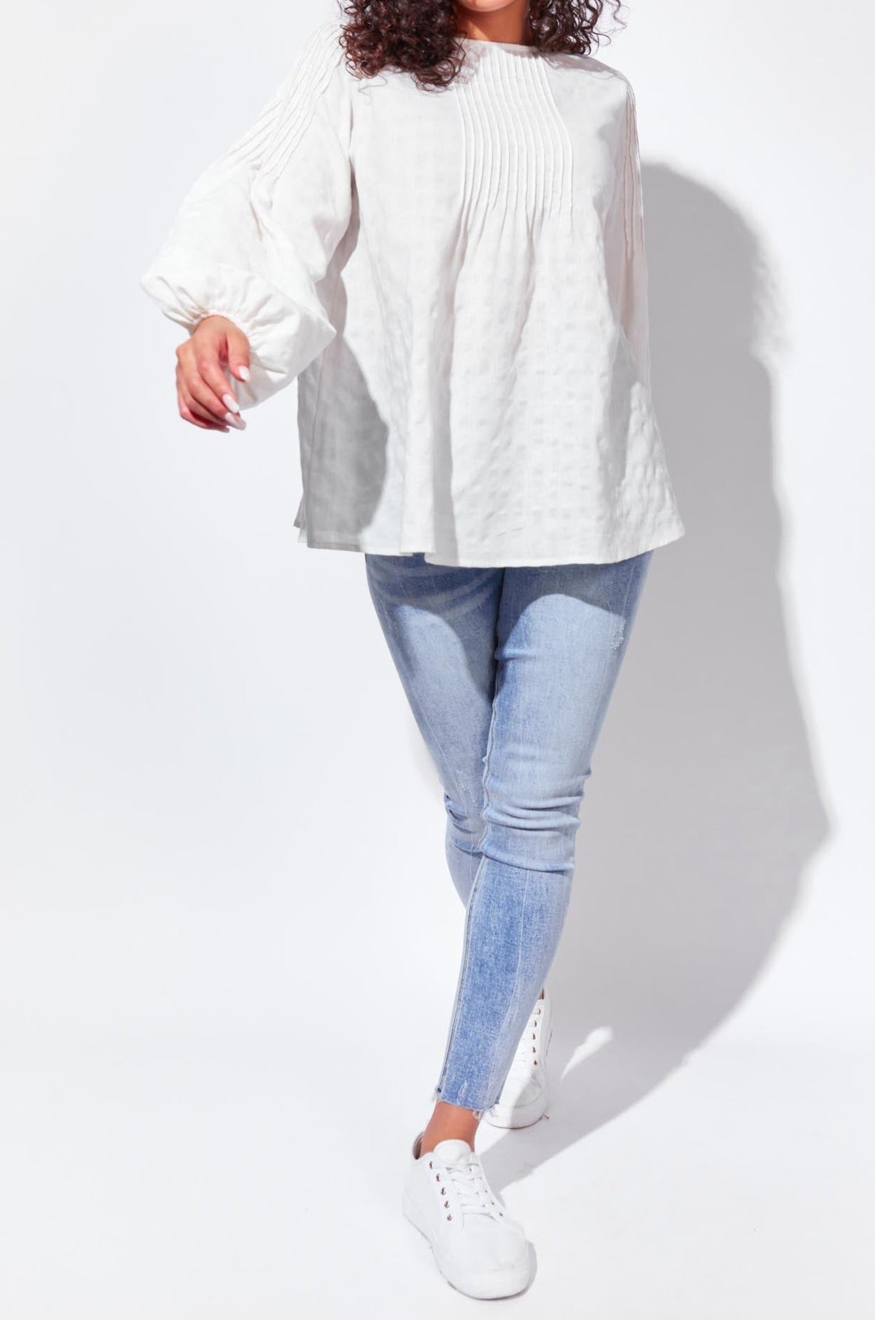 Oslo Blouse - Snow - The Haven Co