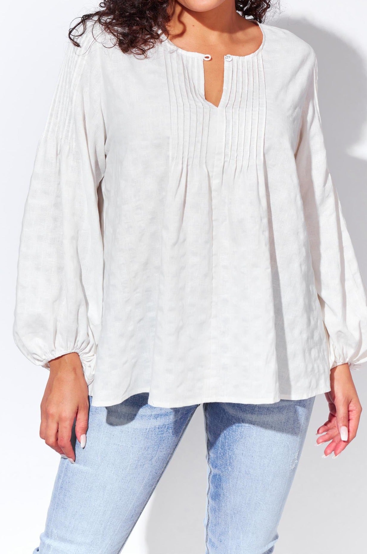 Oslo Blouse - Snow - The Haven Co