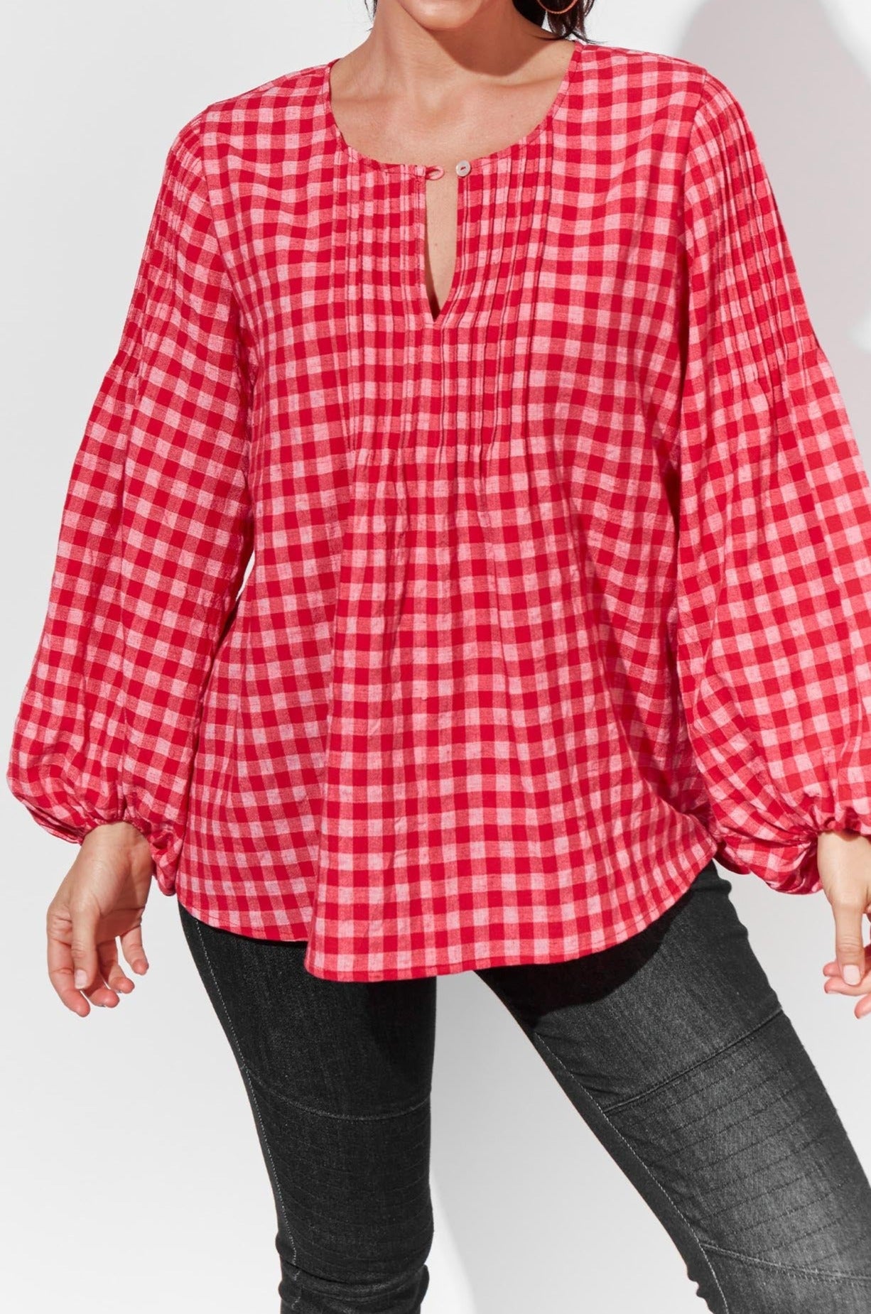 Oslo Blouse - Poppy - The Haven Co