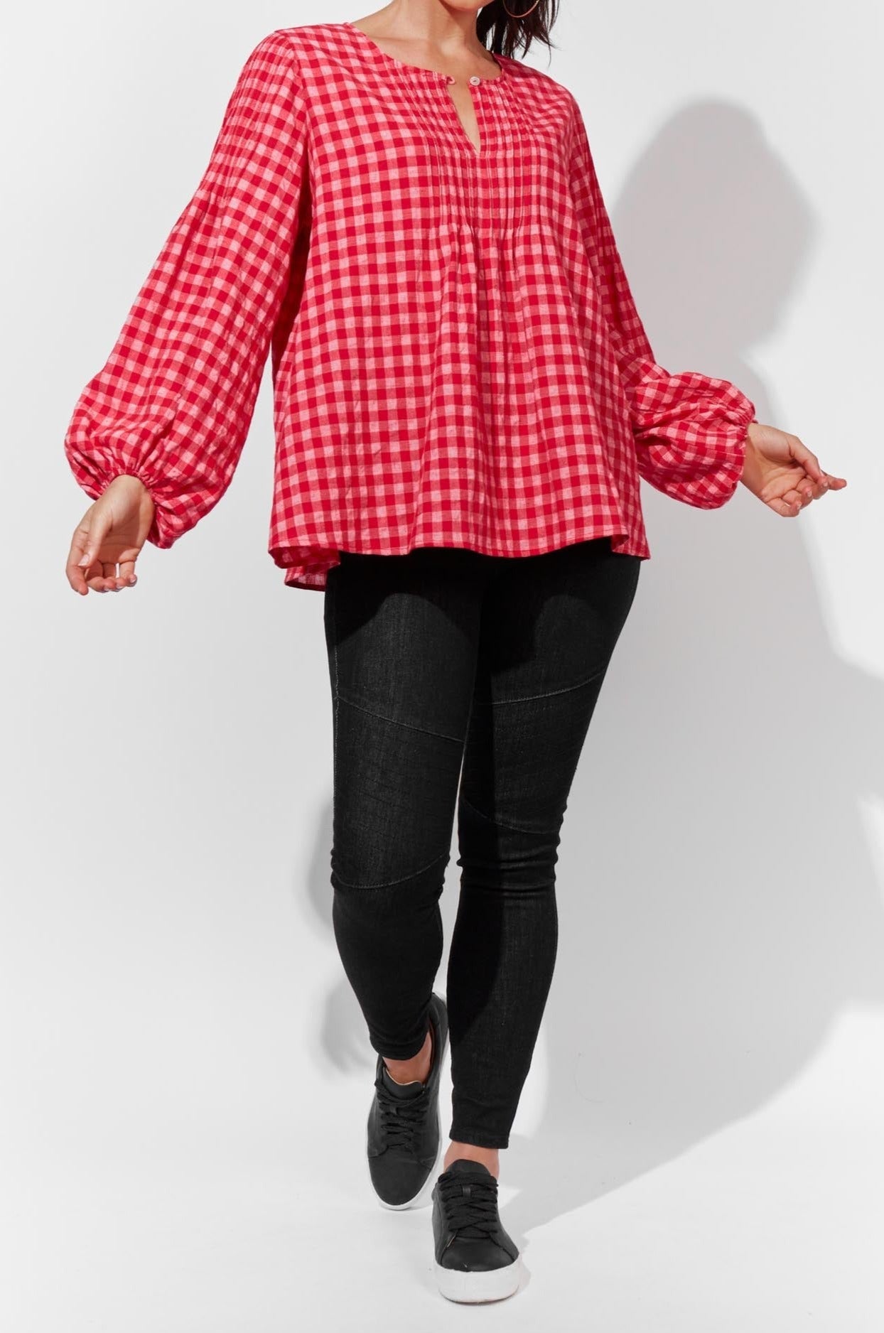 Oslo Blouse - Poppy - The Haven Co