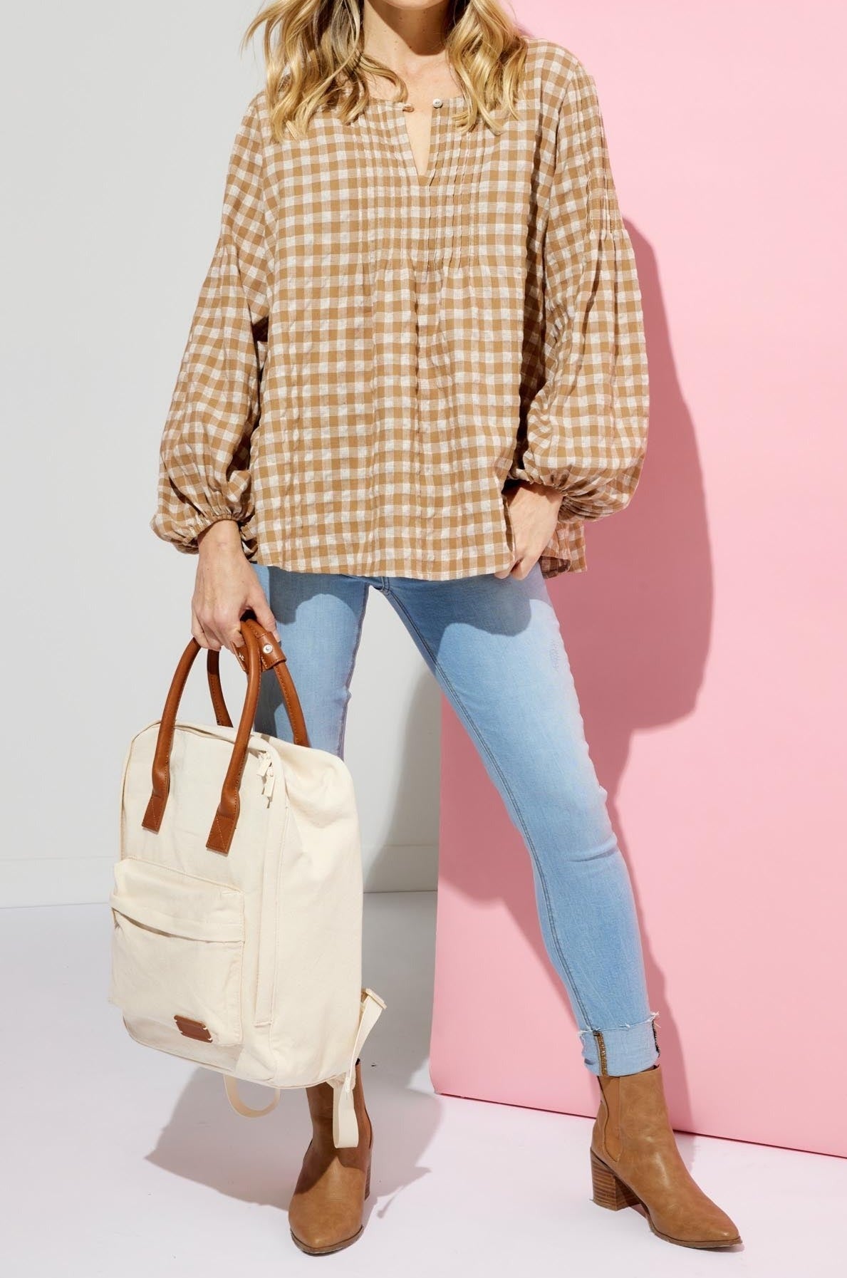 Oslo Blouse - Oak - The Haven Co